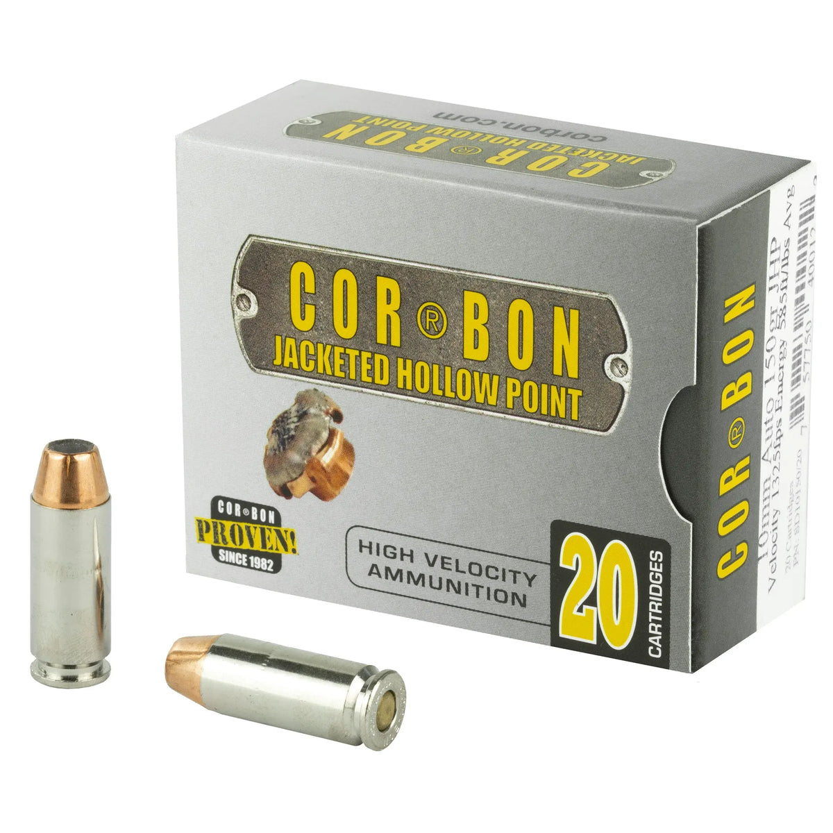 CORBON 10MM 150GR JHP 20/500 - American Ordnance