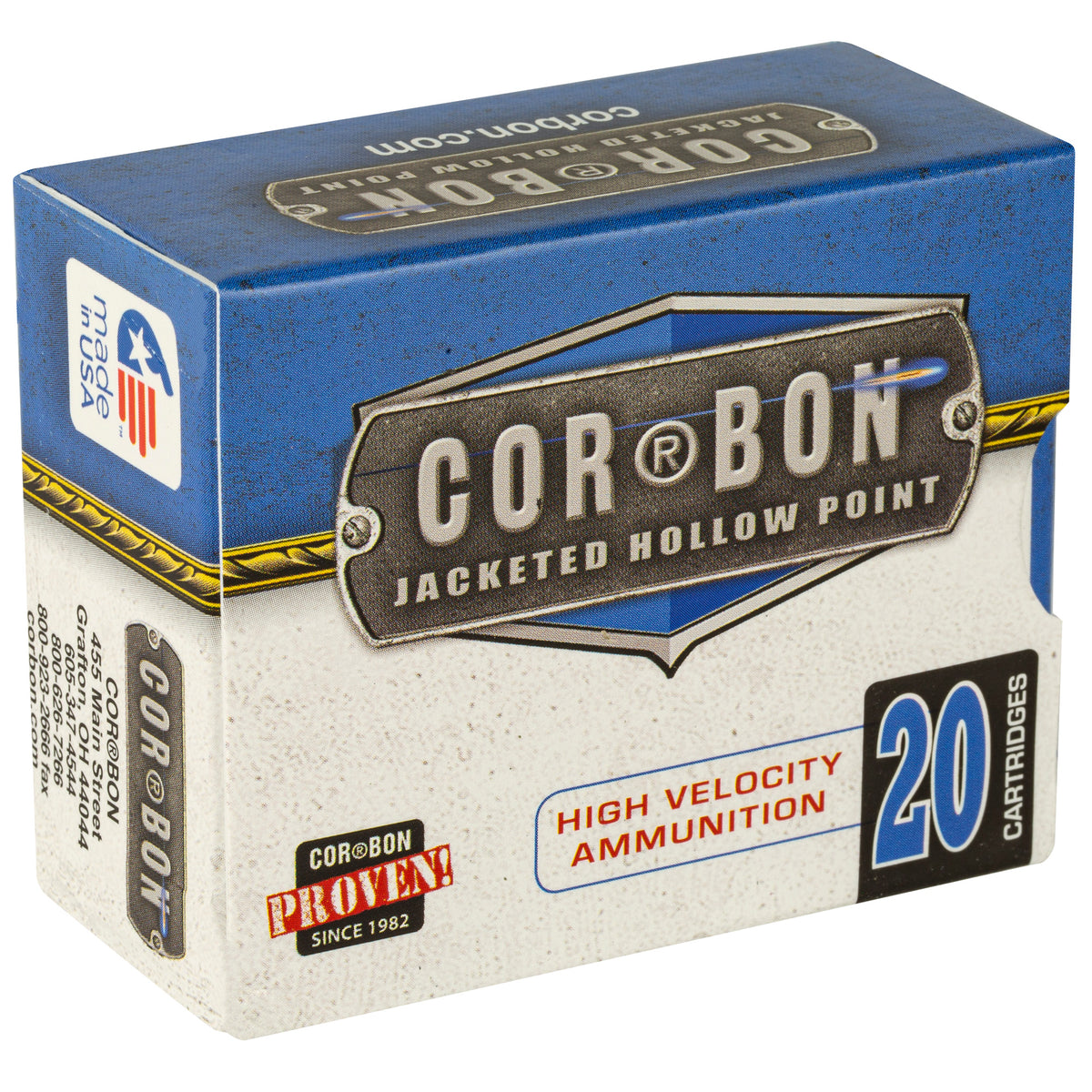 CORBON 38SUPER+P 125GR JHP 20RD