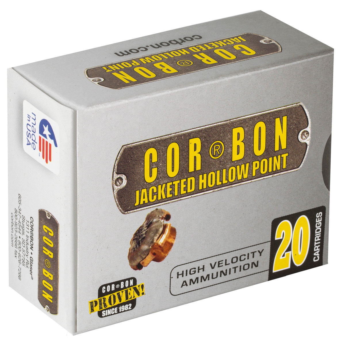 CORBON 38SUPER+P 115GR JHP 20RD