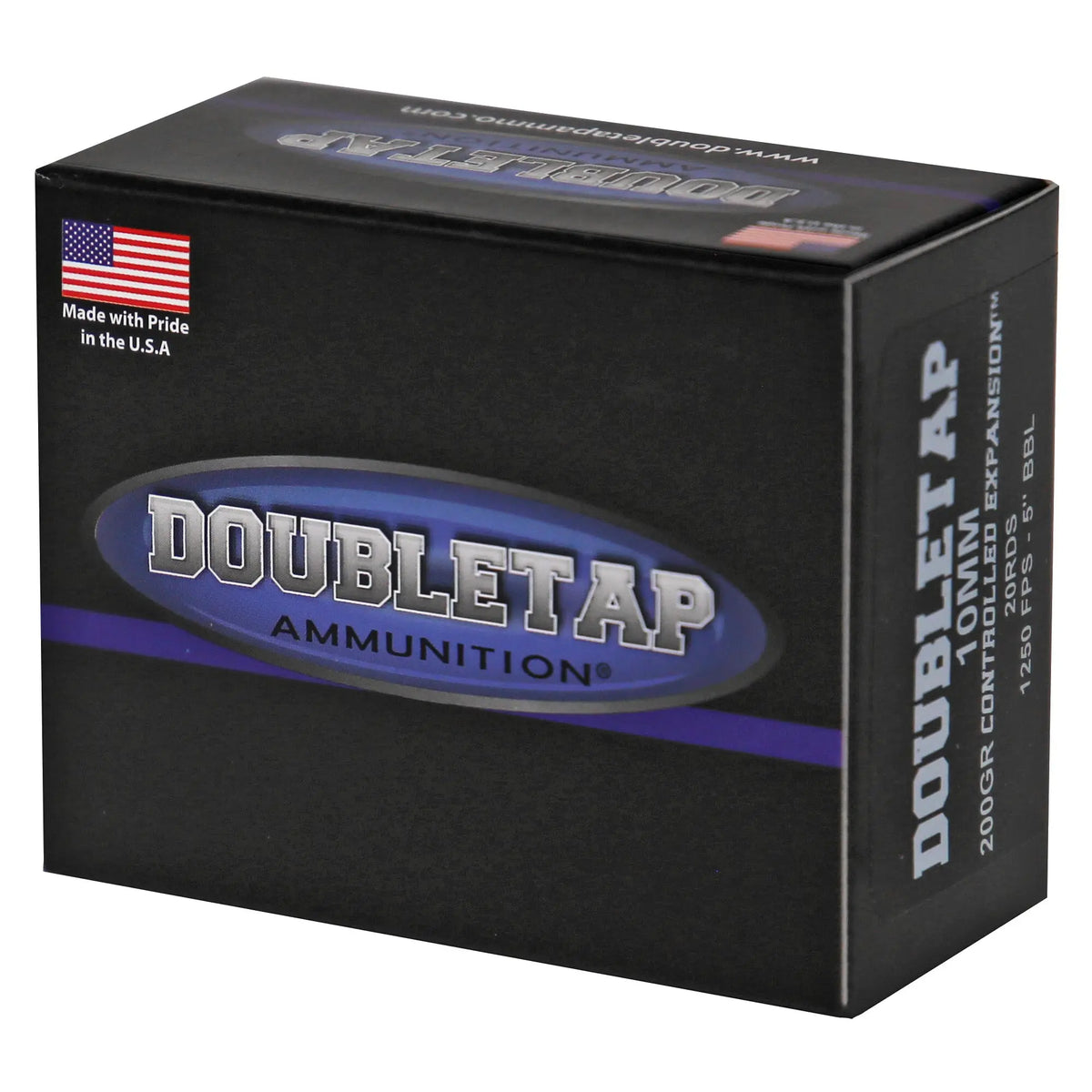 DBLTAP 10MM 200GR JHP 20/1000 - American Ordnance