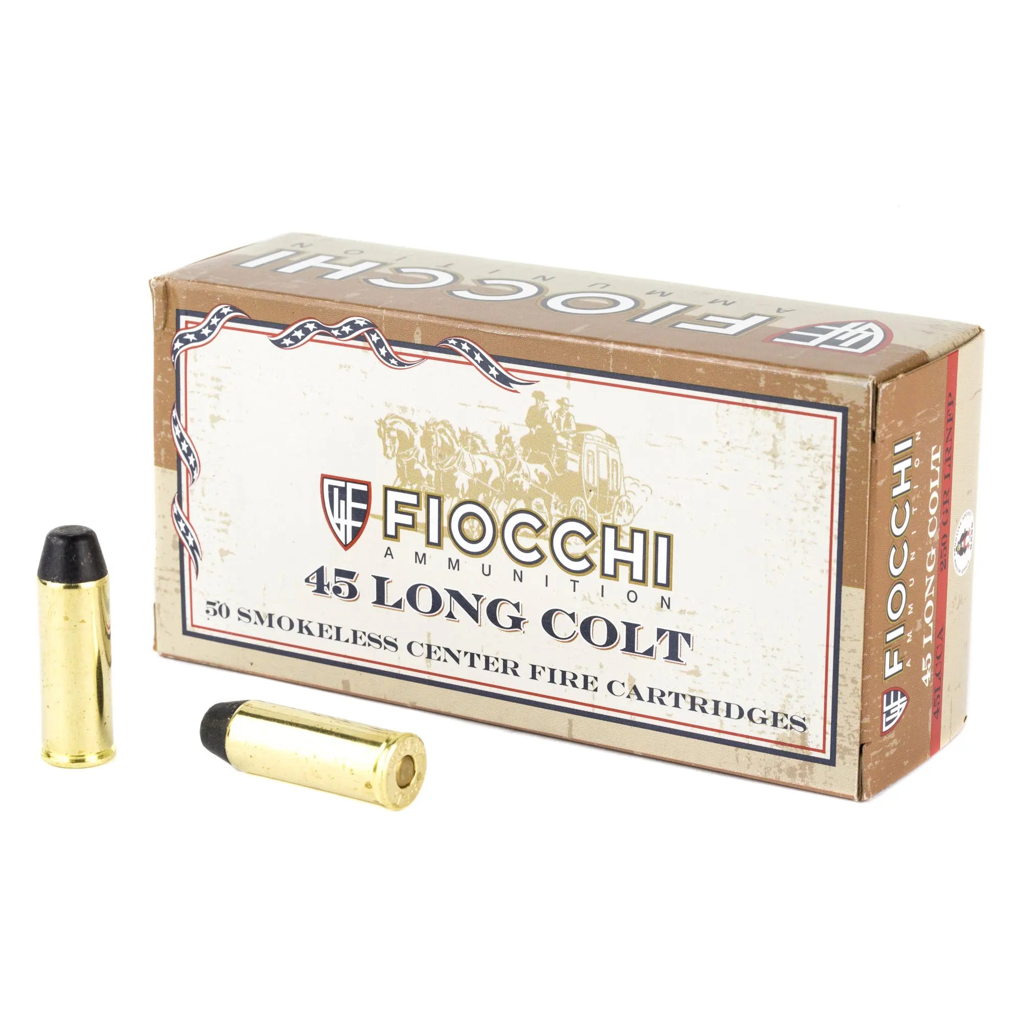 FIOCCHI 45LC 250GR LRNFP 50/500 - American Ordnance