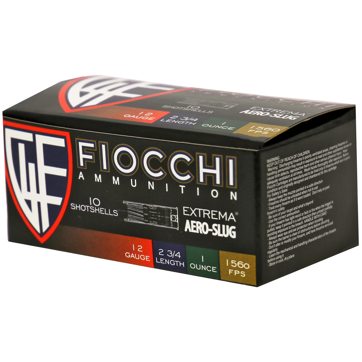 FIOCCHI 12GA AERO SLUG HV 10RD
