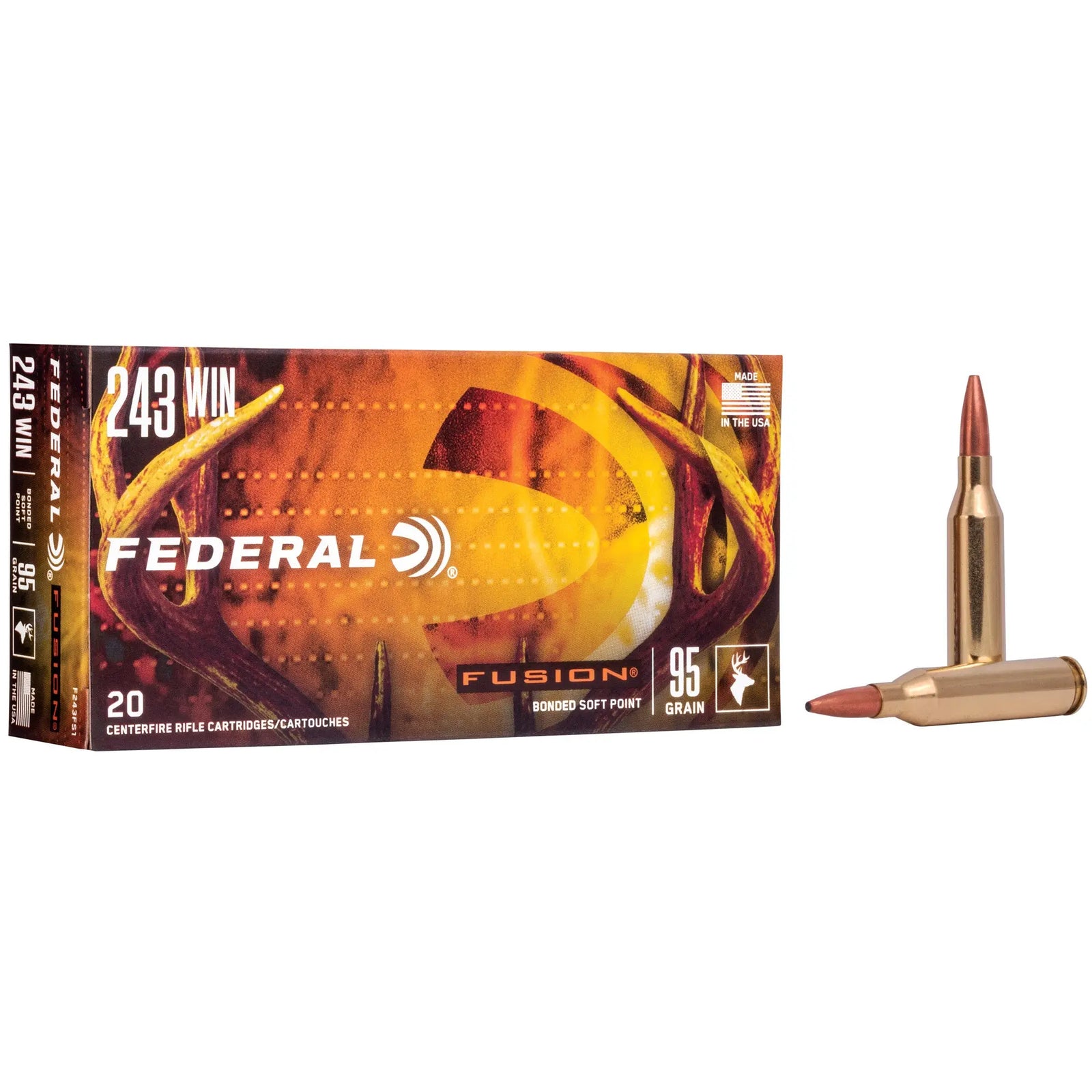 FUSION 243WIN 95GR 20/200 - American Ordnance