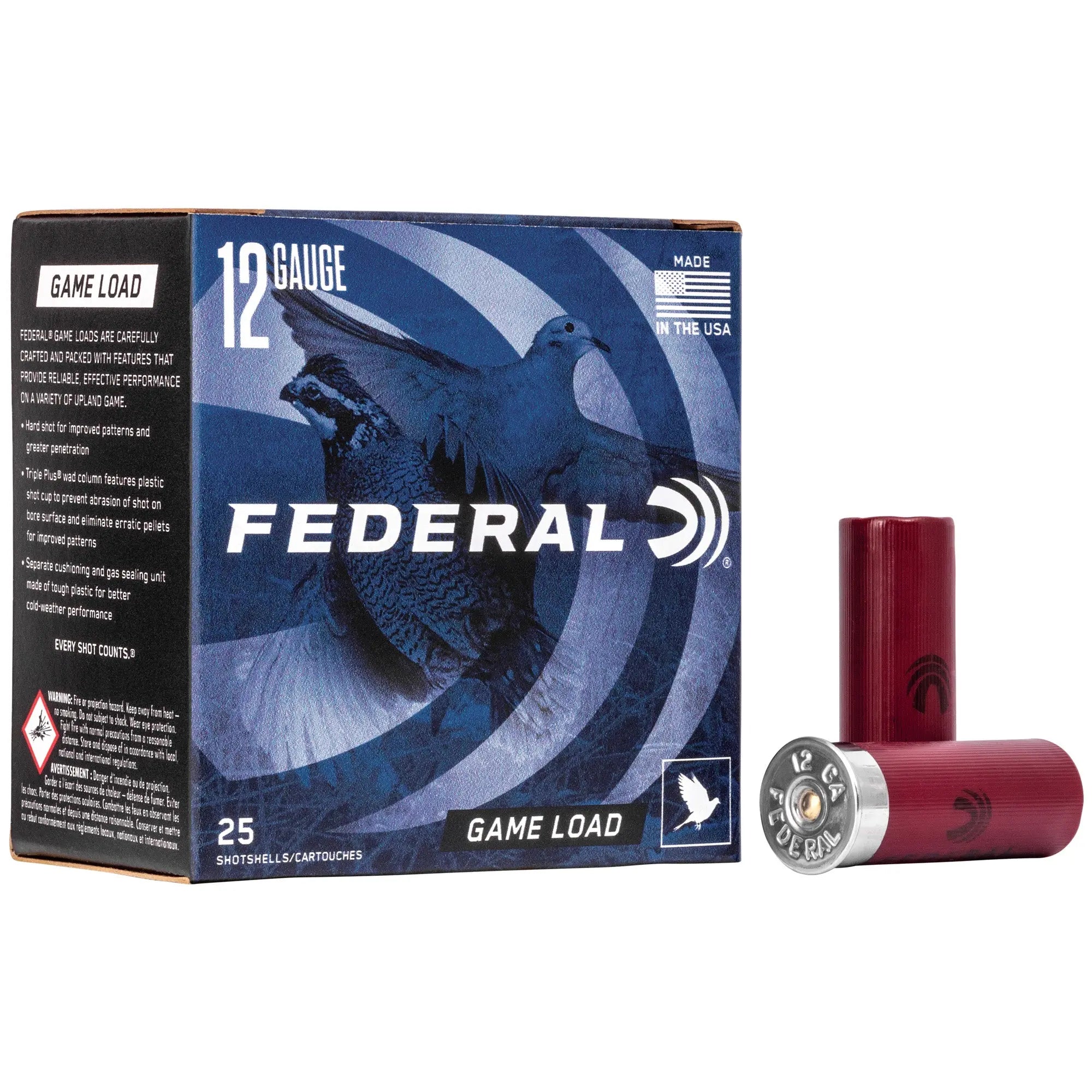 FED GAME LOAD 12GA 2 3/4" #6 25/250 - American Ordnance