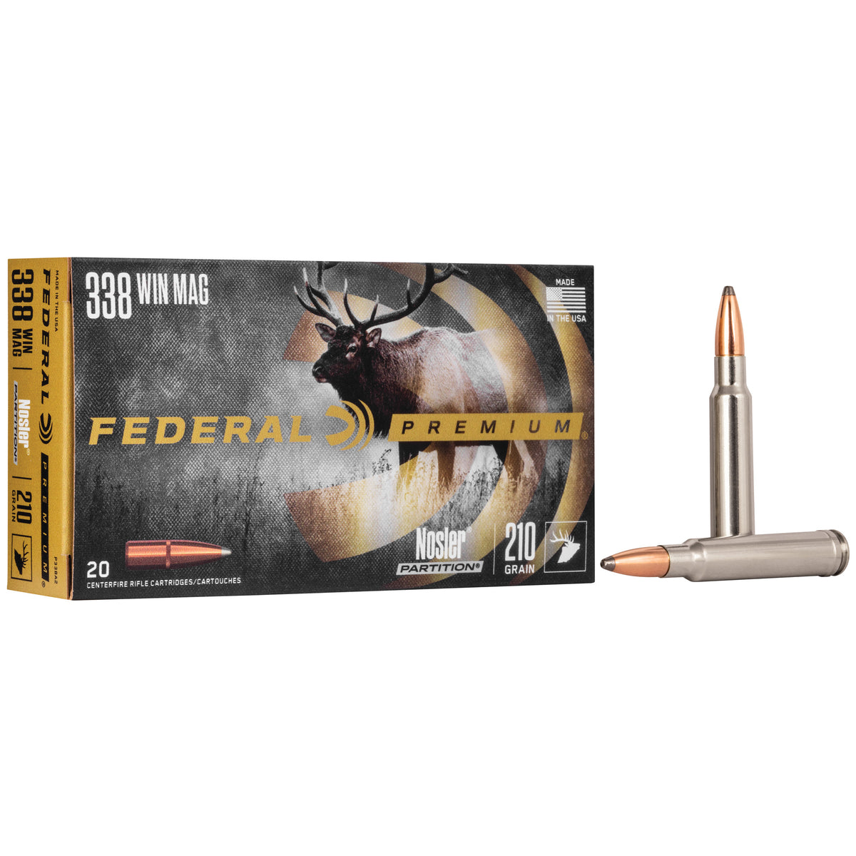 FEDERAL PREMIUM 338WIN 210GR NP 20RD