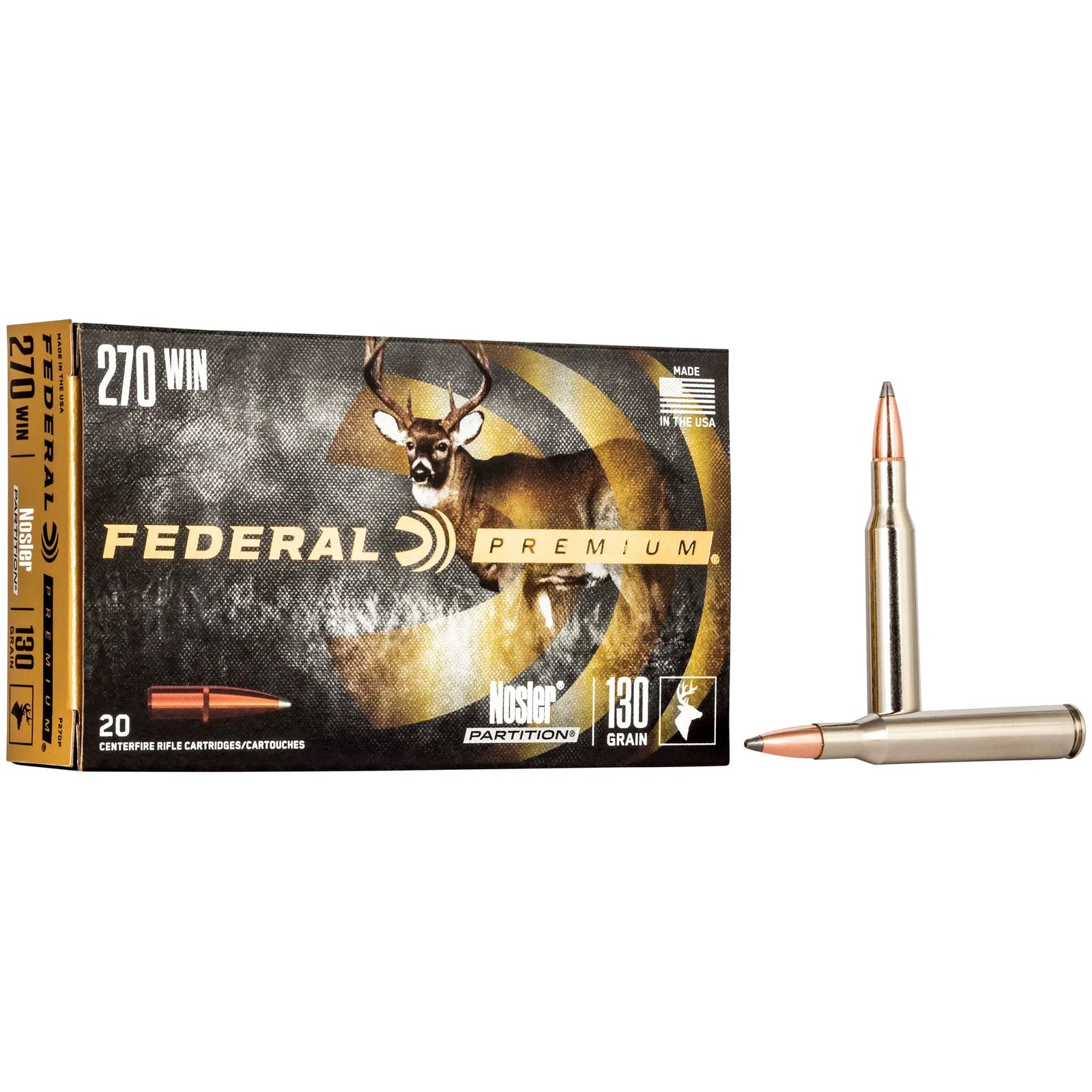 FED PRM 270WIN 130GR NP 20/200 - American Ordnance