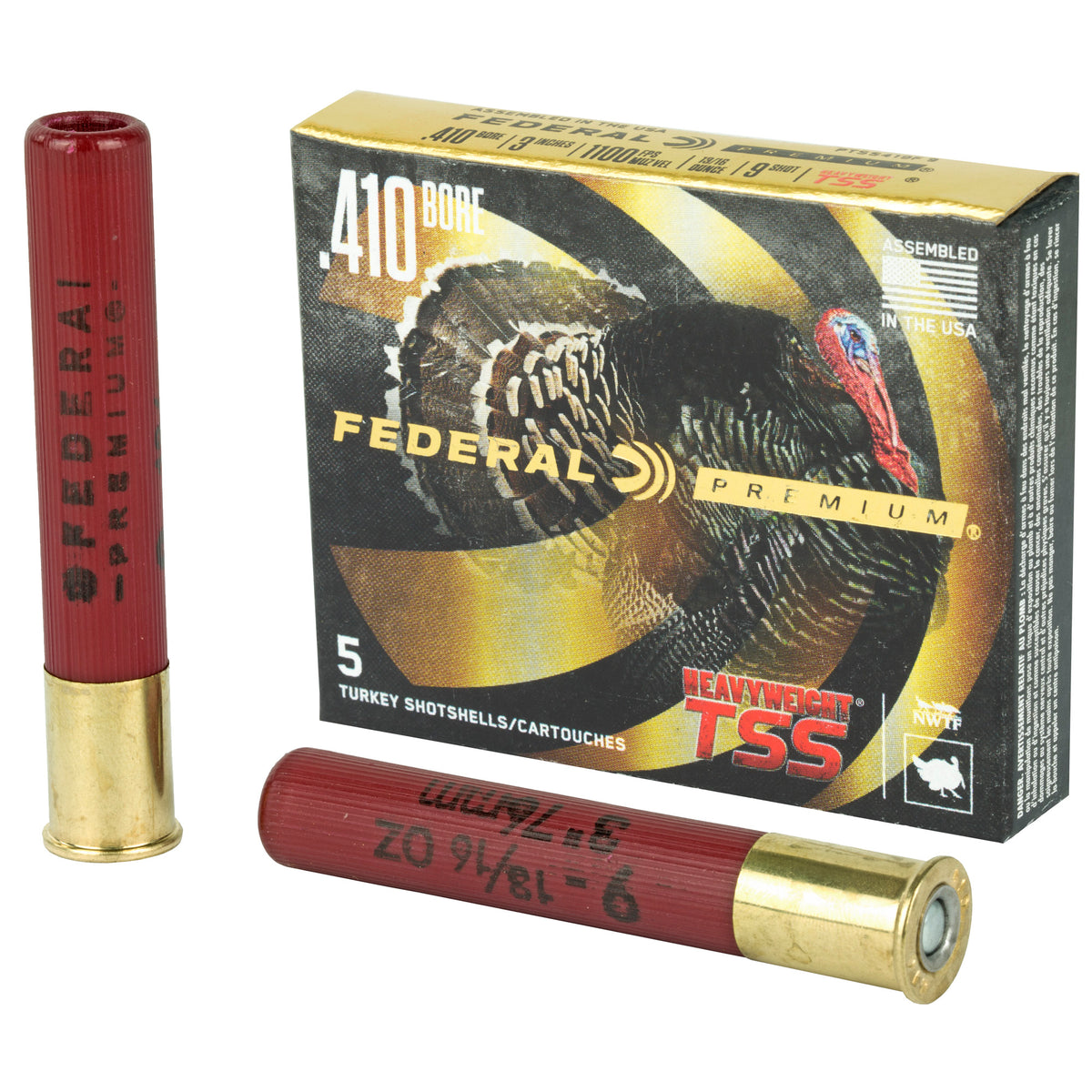 FEDERAL HVYWGHT TSS 410GA 3&quot; #9 5RD