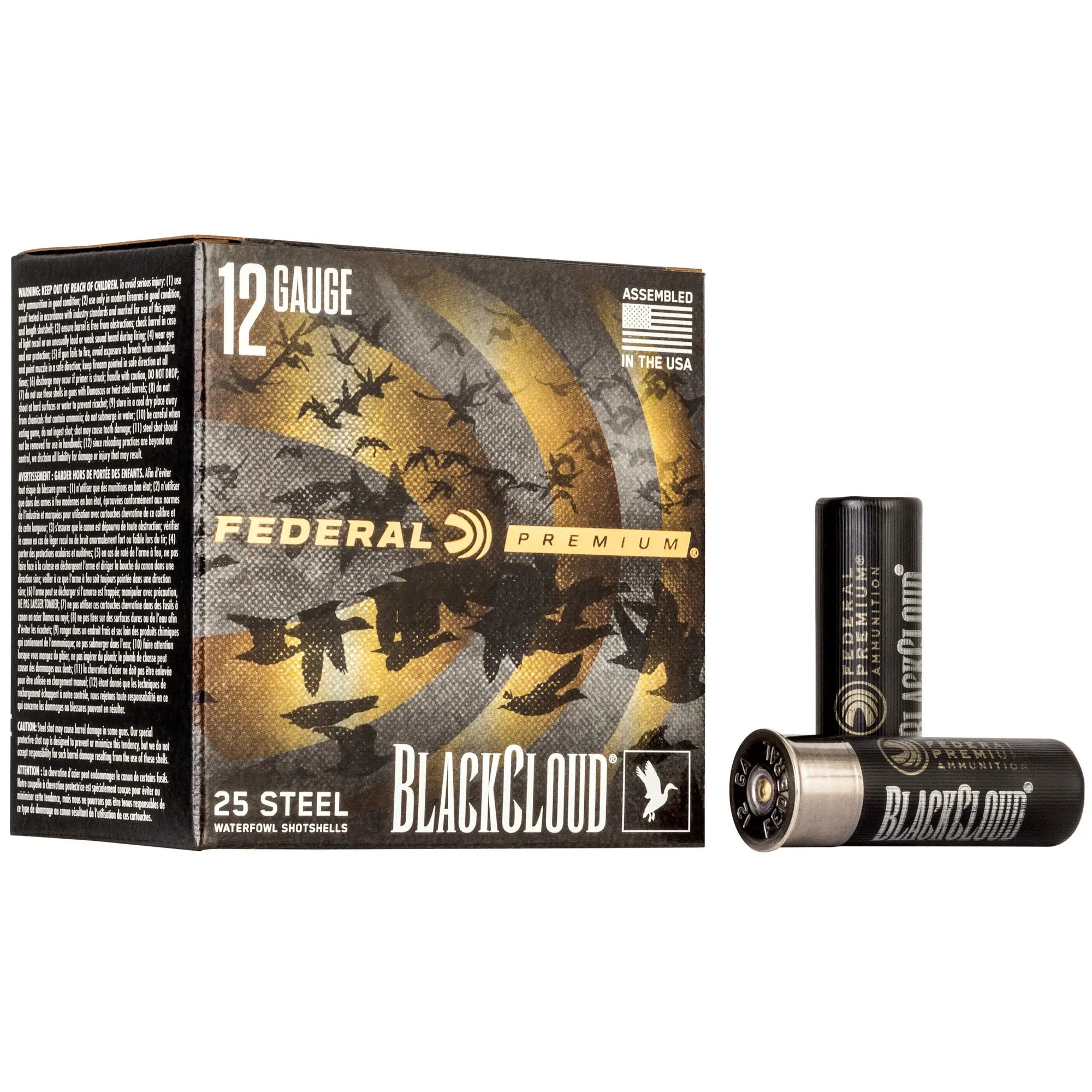 FED BLK CLOUD 12GA 3" BB 25/250 - American Ordnance