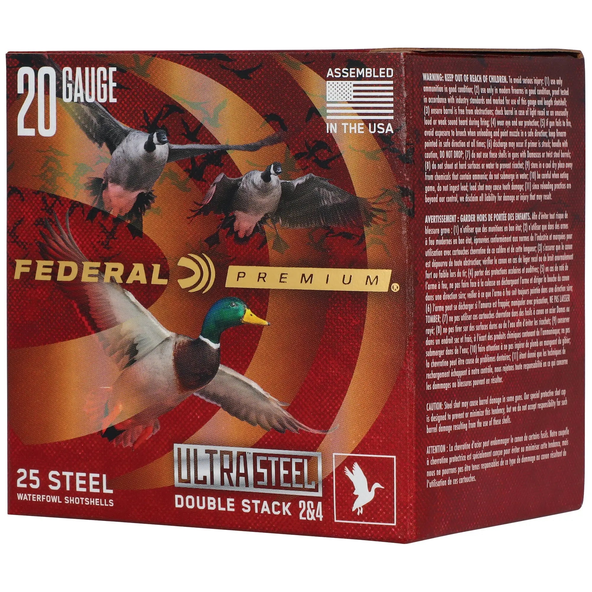 FED ULT STL 20GA 3" 1OZ #2 25/250 - American Ordnance