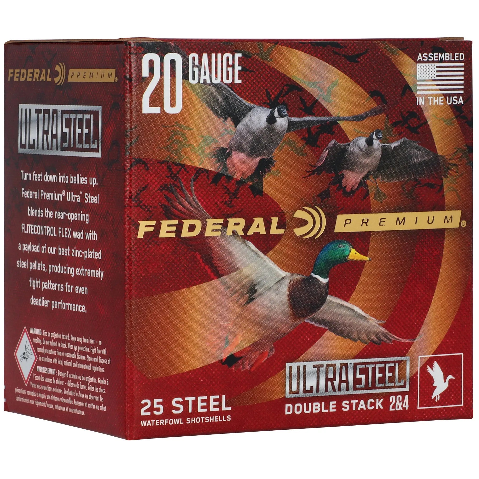 FED ULT STL 20GA 3" 1OZ #2 25/250 - American Ordnance