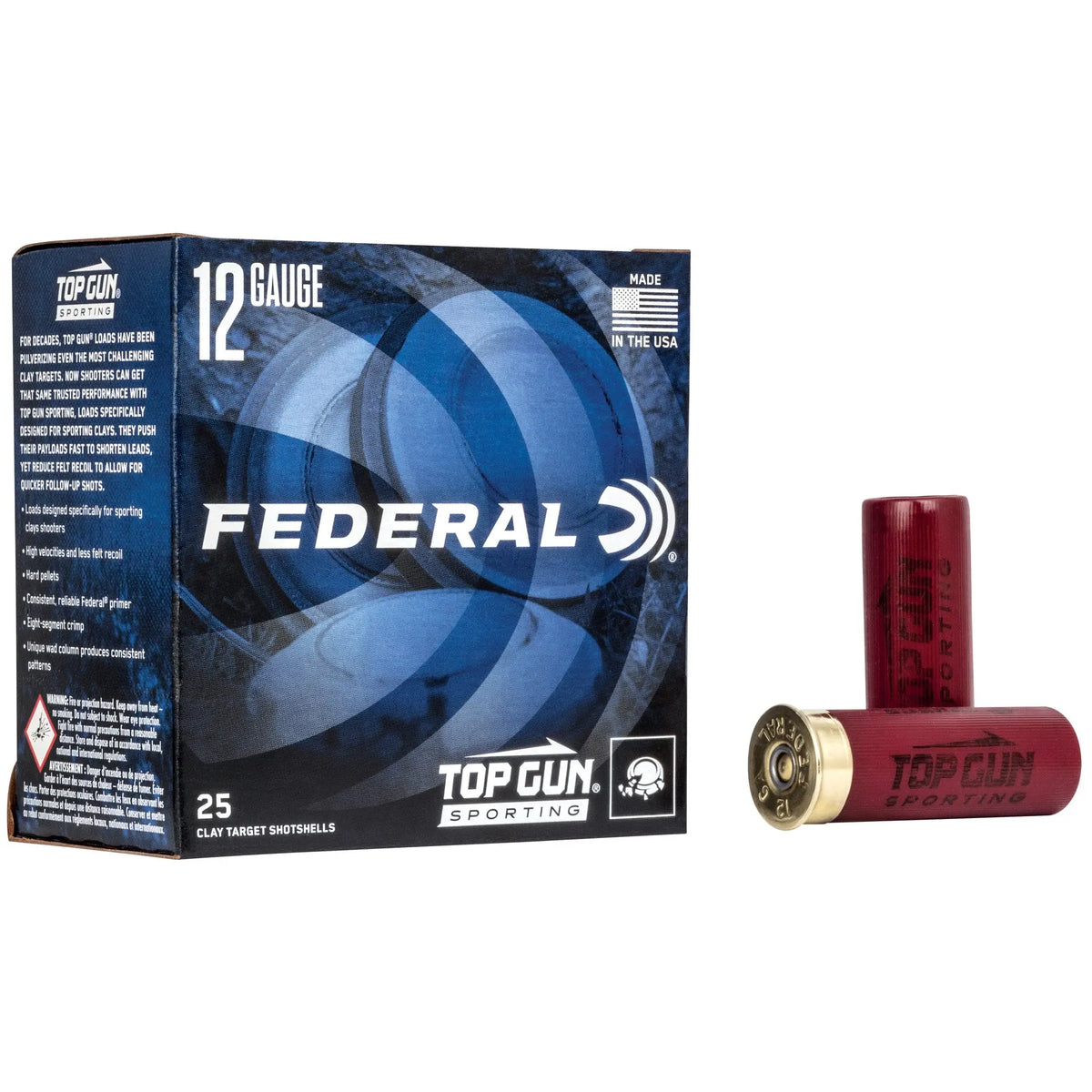 FED TOP GUN 12GA 2.75&quot; #8 1 OZ 25/ - American Ordnance