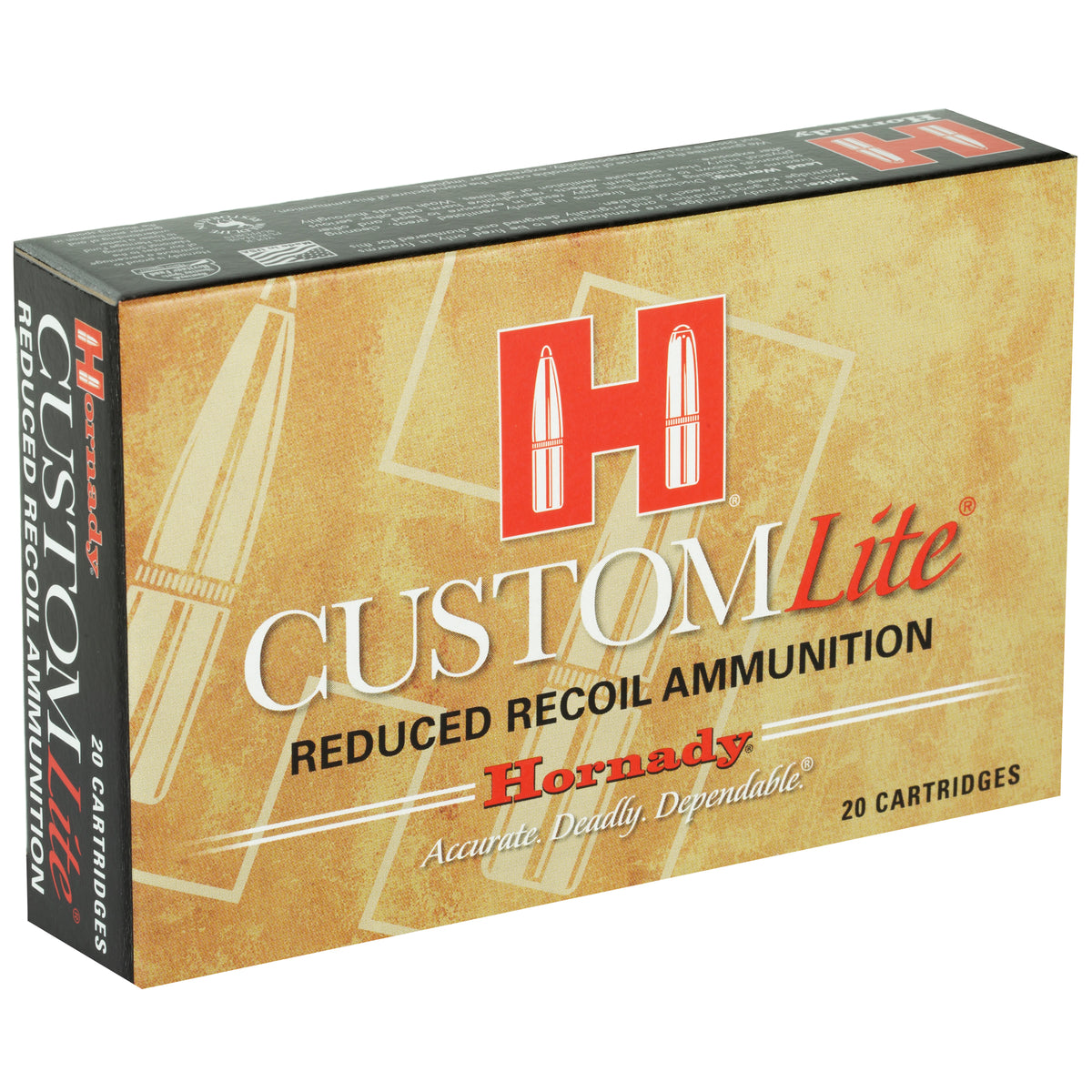 HORNADY CUSTOM LITE 30-06 125GR SST LT 20RD