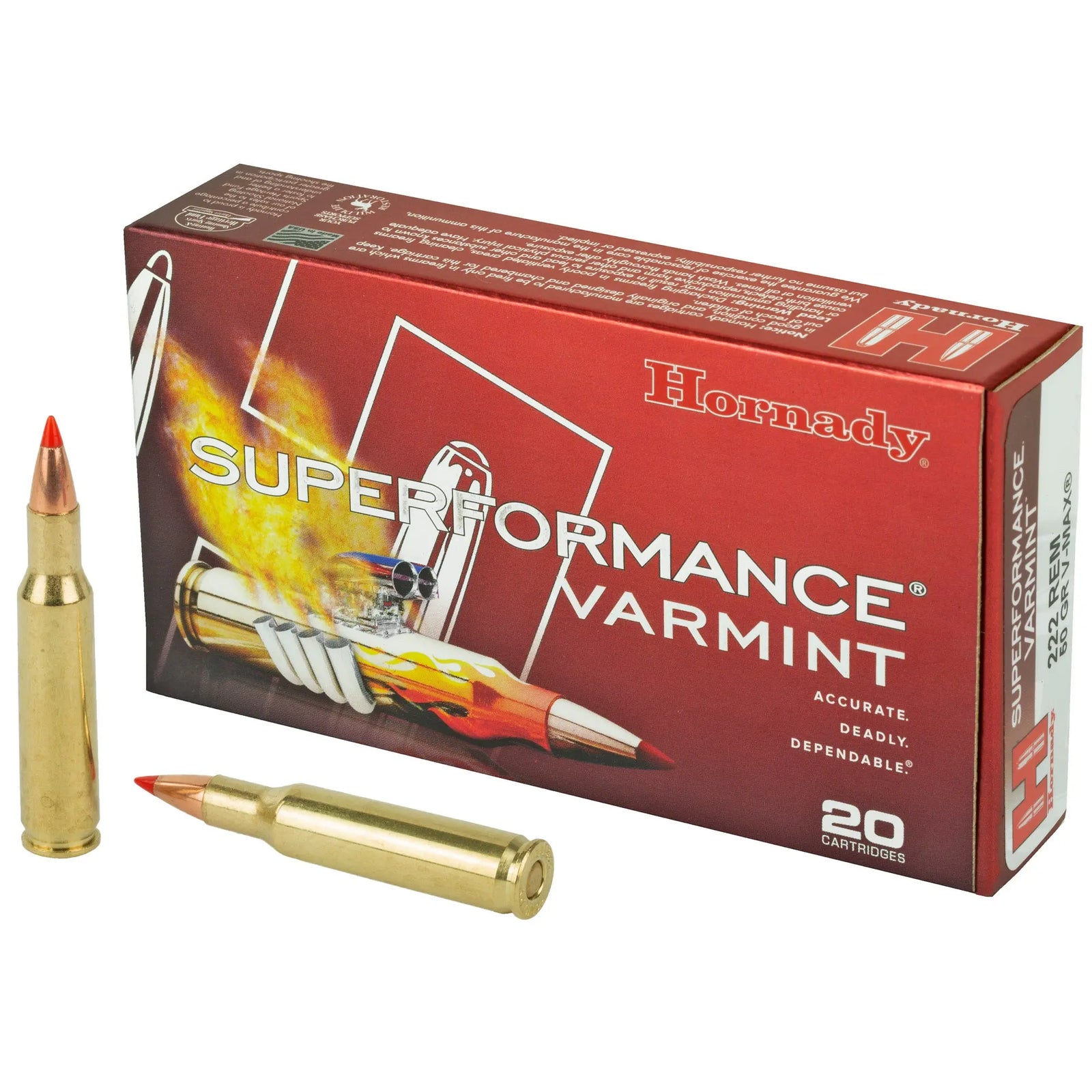 HRNDY SF 222REM 50GR V-MAX 20/200 - American Ordnance