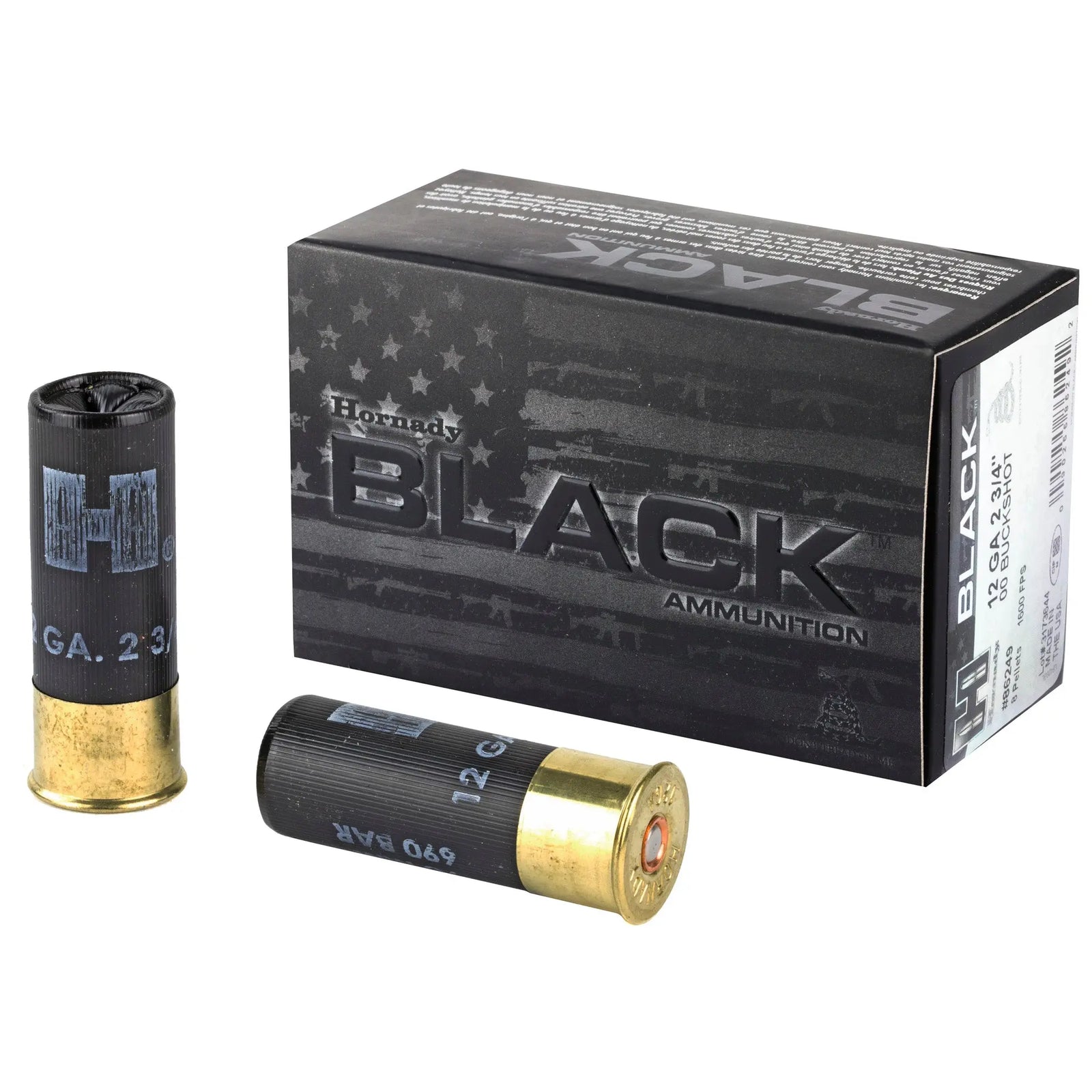 HRNDY BLACK 12GA 2.75" 00 10/100 - American Ordnance