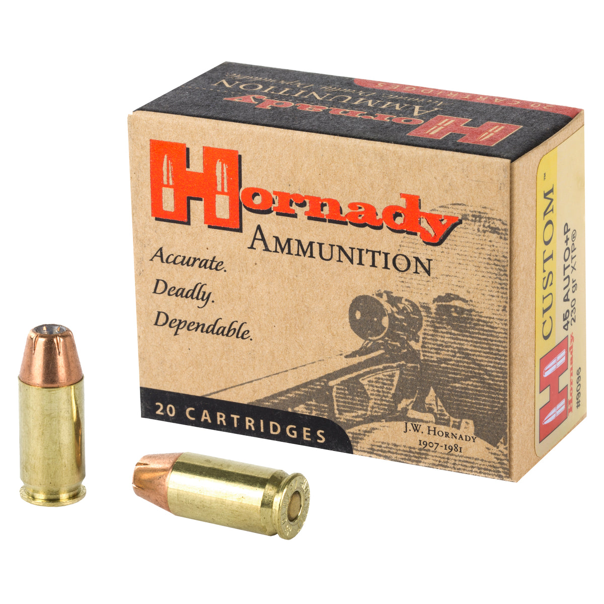 HORNADY 45ACP+P 230GR JHP/XTP 20RD