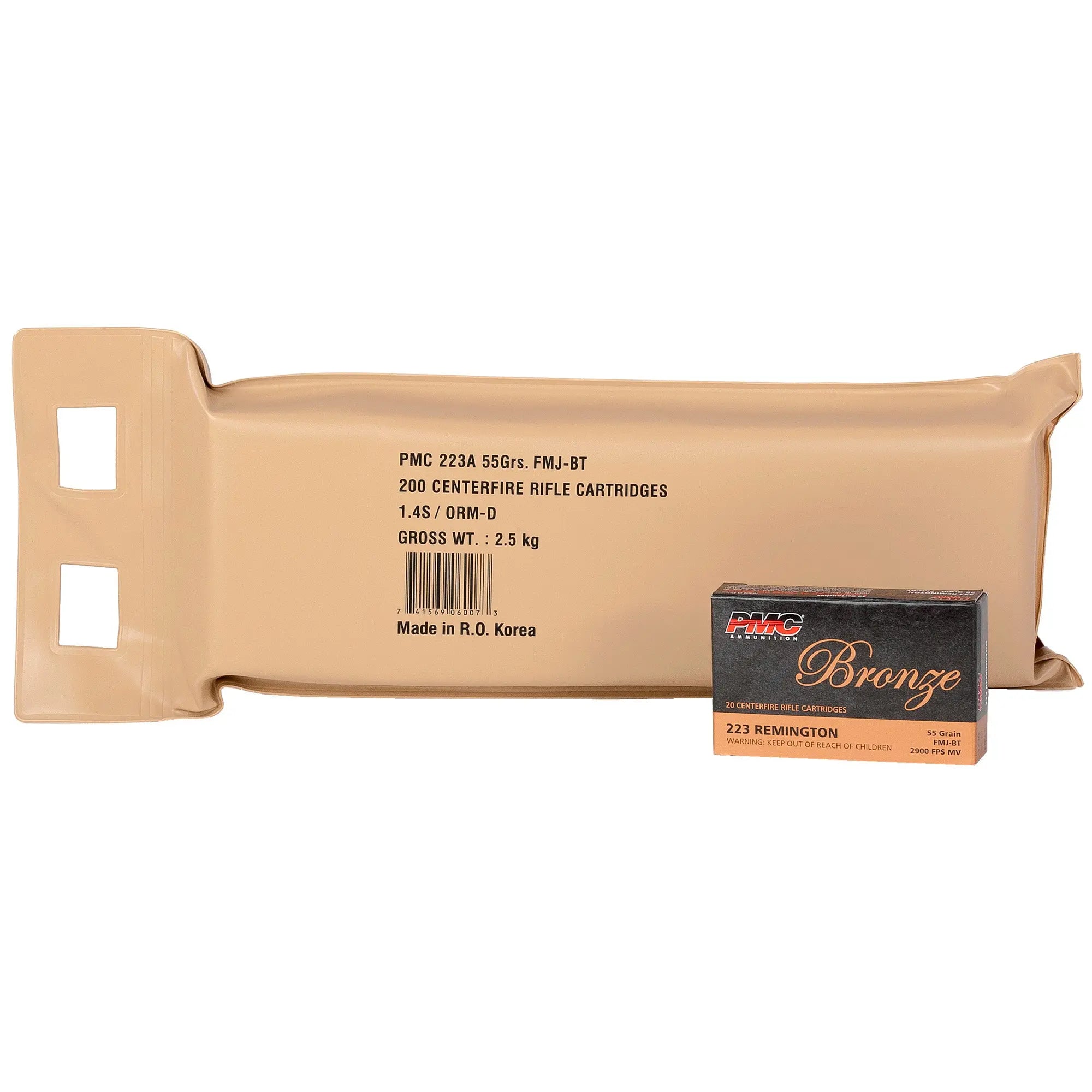 PMC BRNZ 223REM 55GR FMJ 10 BX BP - American Ordnance