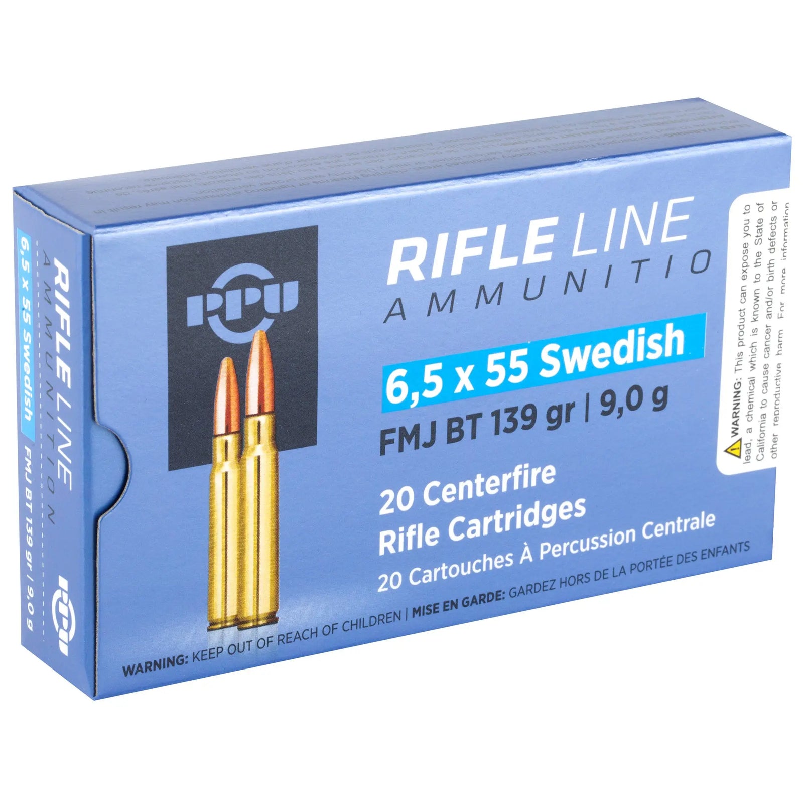 PPU 6.5X55 SWEDISH FMJ 139GR 20/200 - American Ordnance