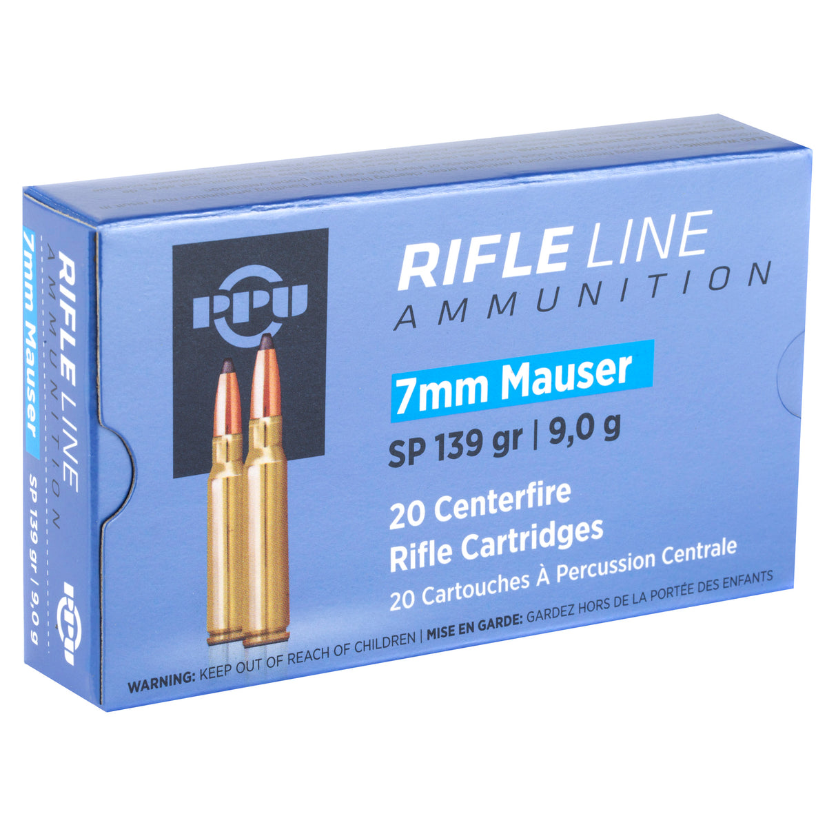 PPU 7MM MAUSER SP 139GR 20/200 - American Ordnance
