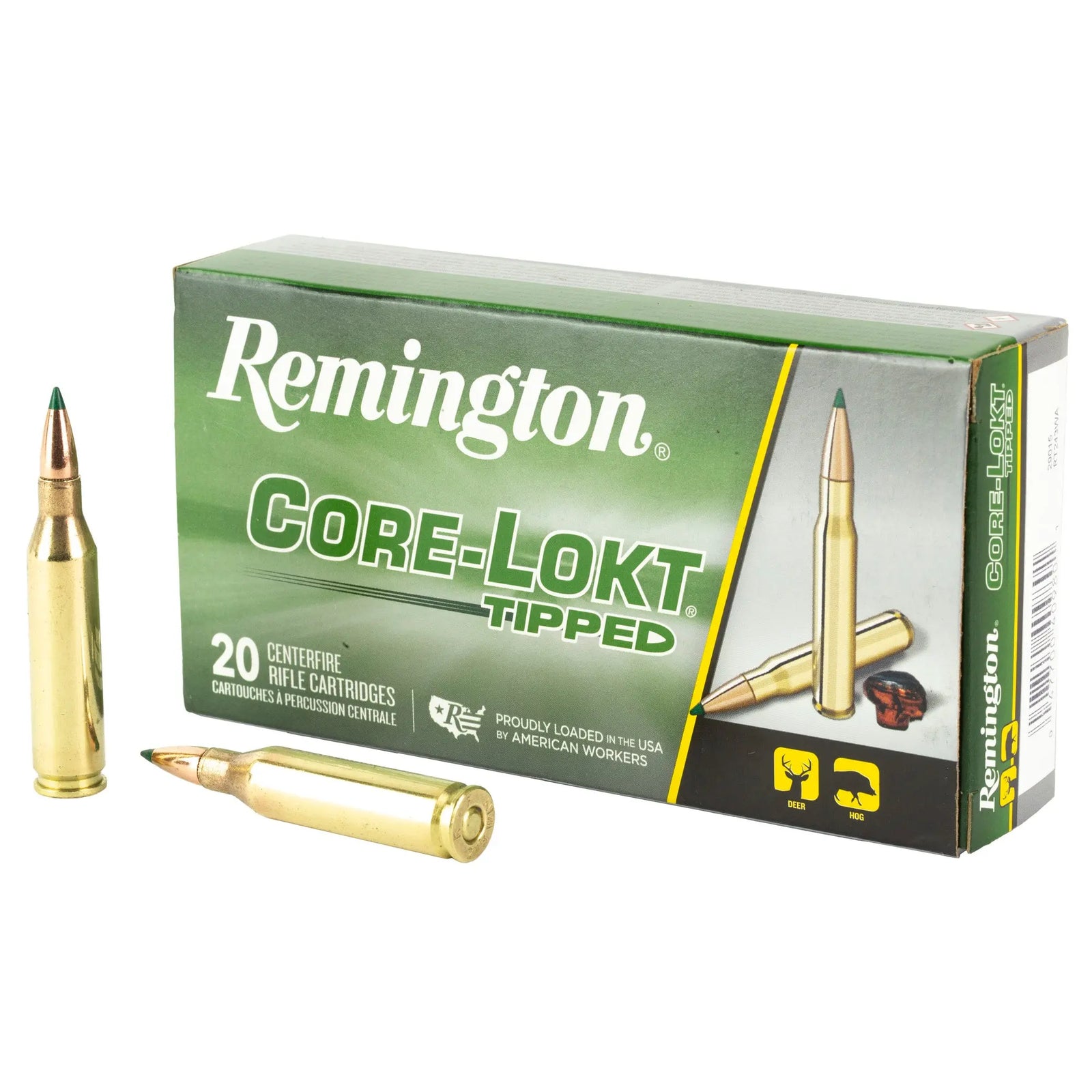 REM 243WIN 95GR CLOK TIPPED 20/200 - American Ordnance