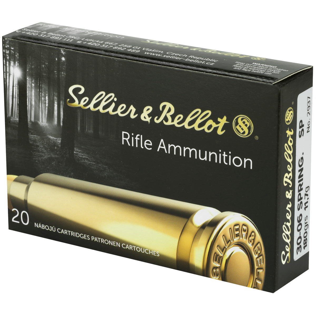 S&amp;B 30-06 180GR SP 20/400 - American Ordnance