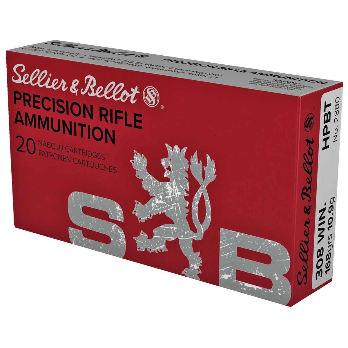 S&amp;B 308 WIN 168 GR HPBT 20/500 - American Ordnance