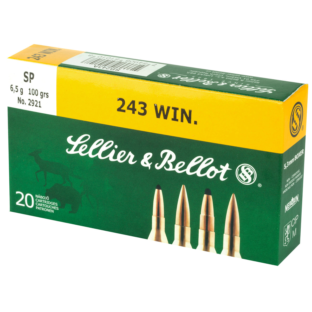 S&amp;B 243WIN 100GR SP 20/500 - American Ordnance