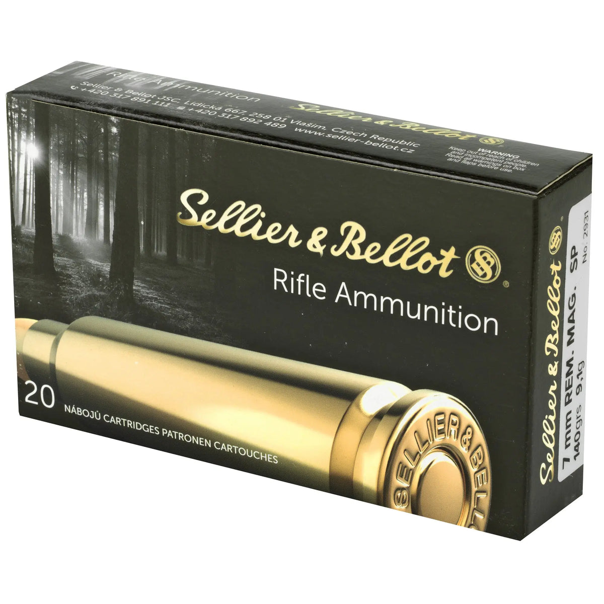 S&amp;B 7MM REM 140GR SP 20/400 - American Ordnance