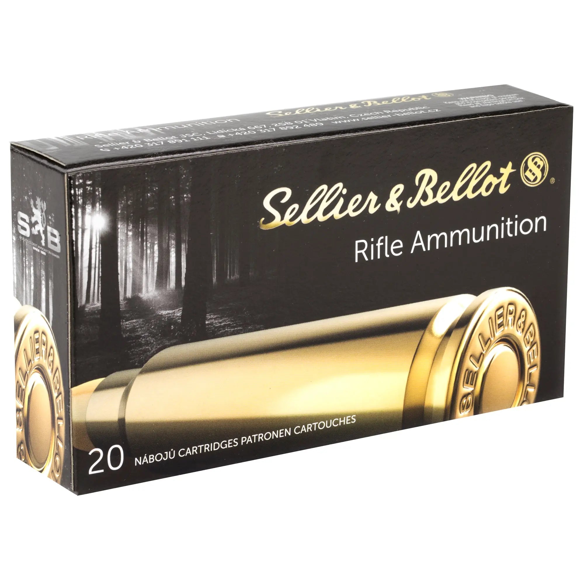 S&B 762X54R 180GR FMJ 20/400 - American Ordnance