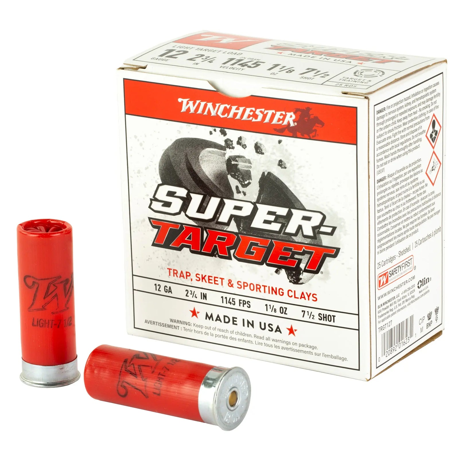 WIN SUPRTRGT 12GA 2.75" #7.5 25/250 - American Ordnance