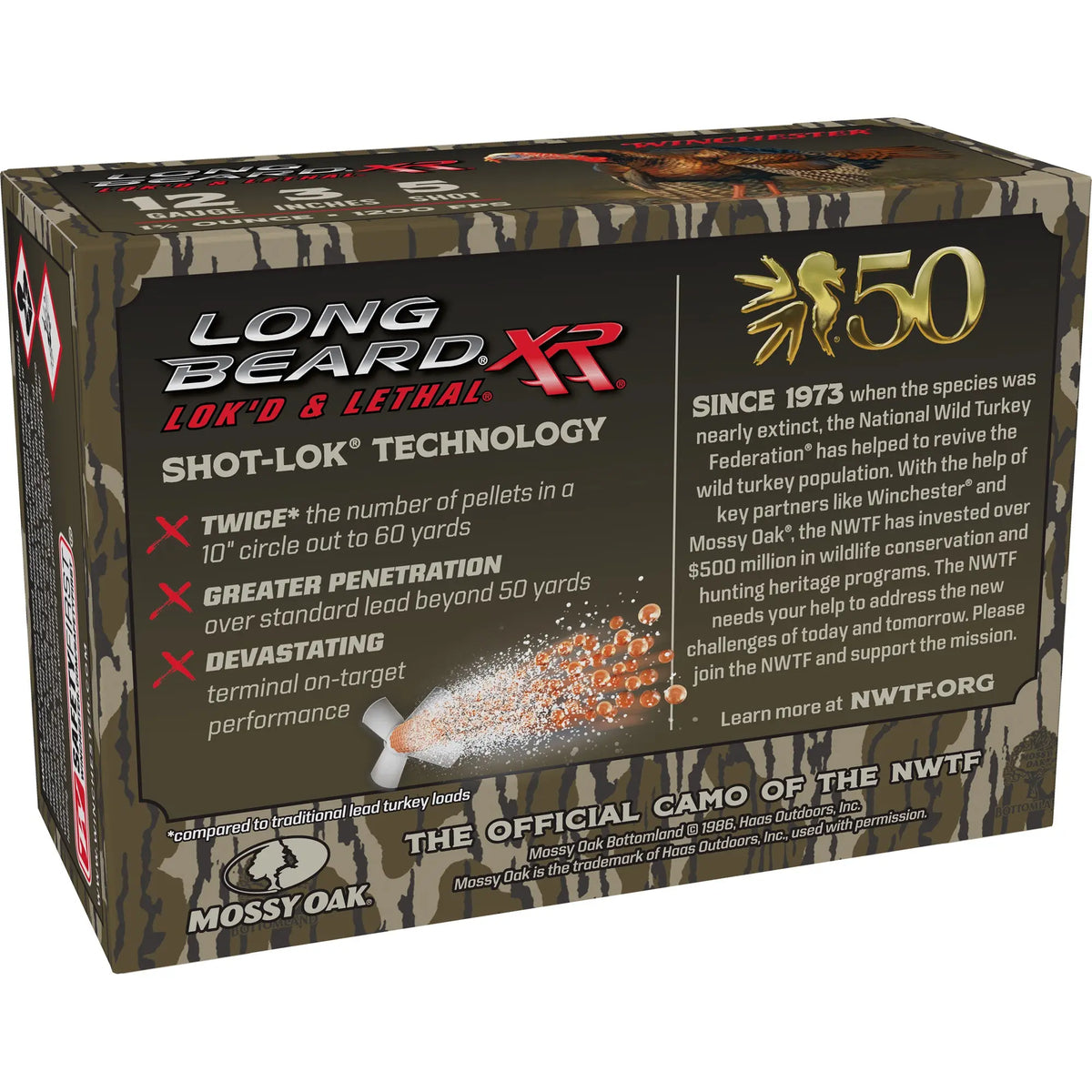 WIN LB XR TRKY 12GA 3&quot; #5 1.75OZ 10/ - American Ordnance