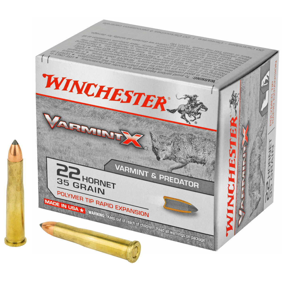 WINCHESTER 22 HORNET 35GR VARMINT XP 20RD