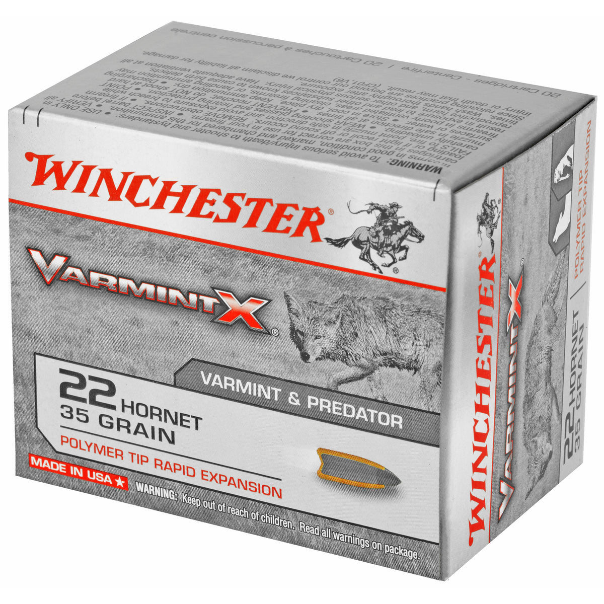 WINCHESTER 22 HORNET 35GR VARMINT XP 20RD