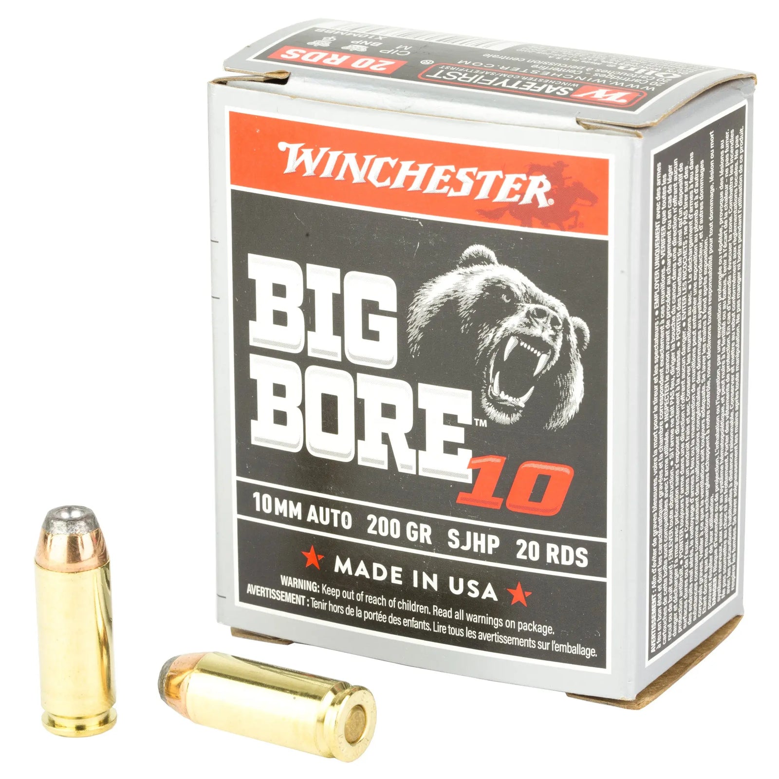 WIN BIG BORE 10MM 200GR 20/200 - American Ordnance