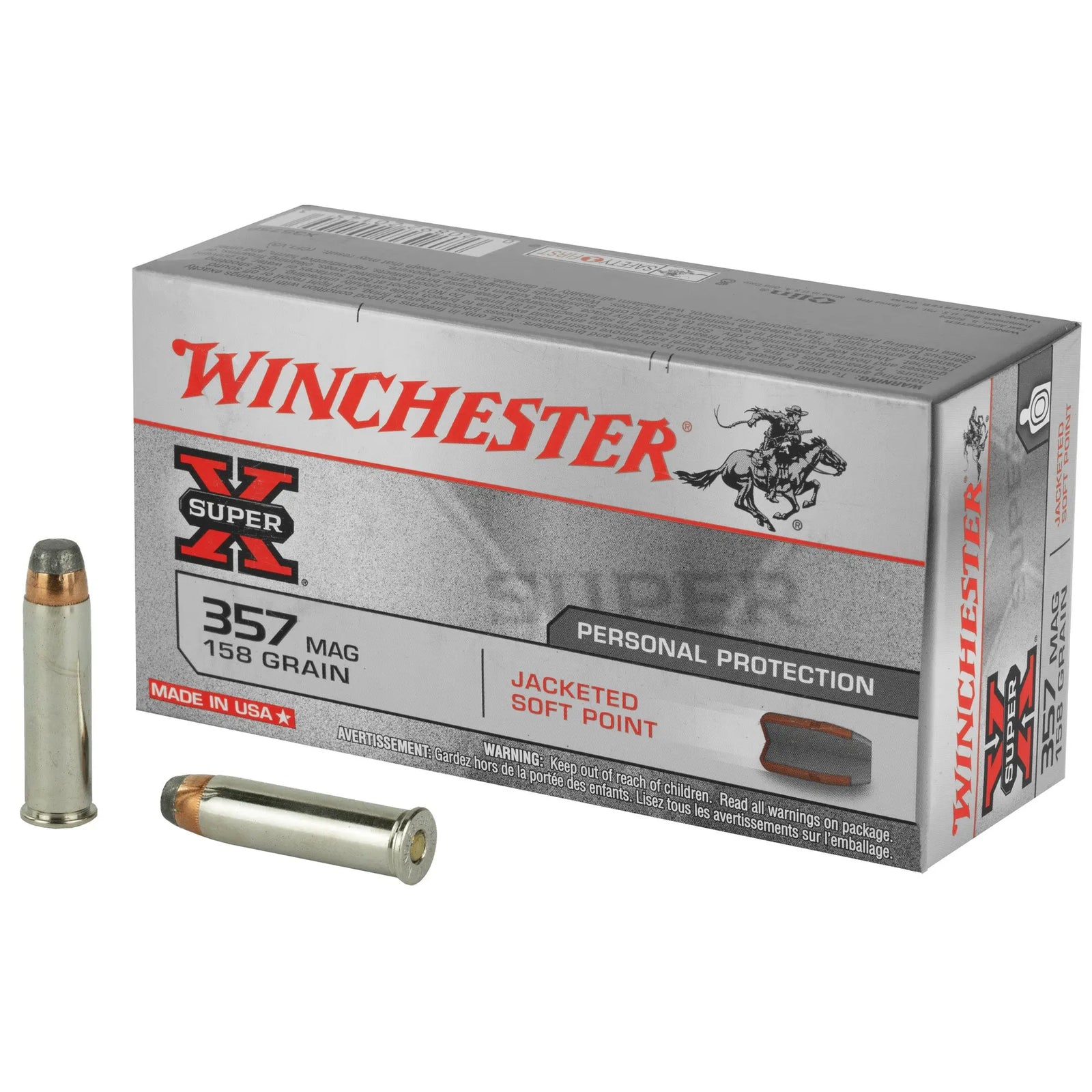 WIN SPRX 357MAG 158GR JSP 50/500 - American Ordnance