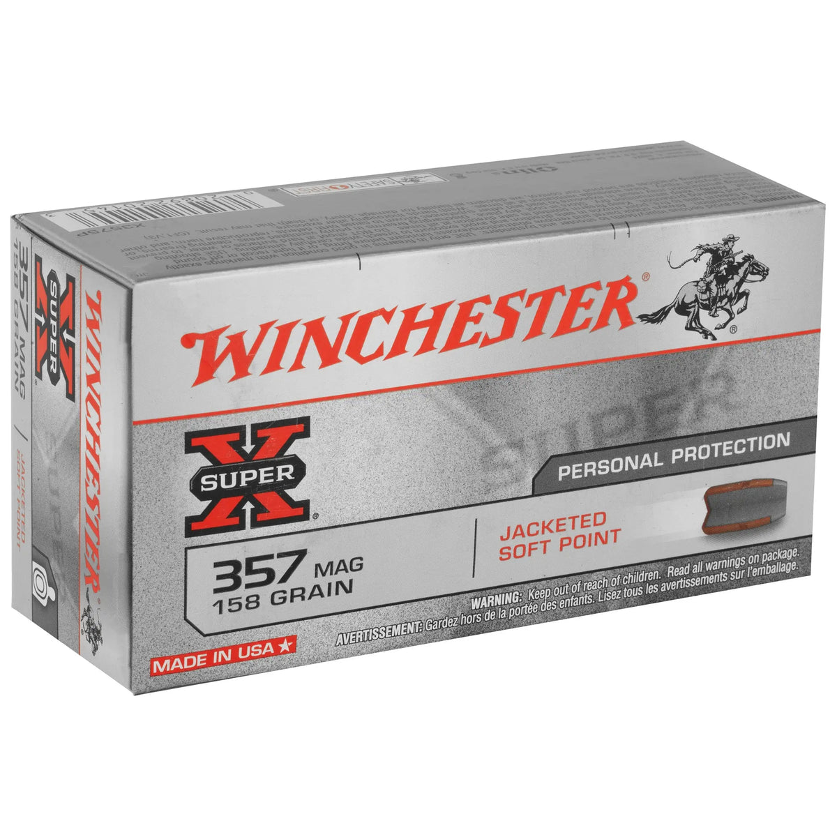 WIN SPRX 357MAG 158GR JSP 50/500 - American Ordnance