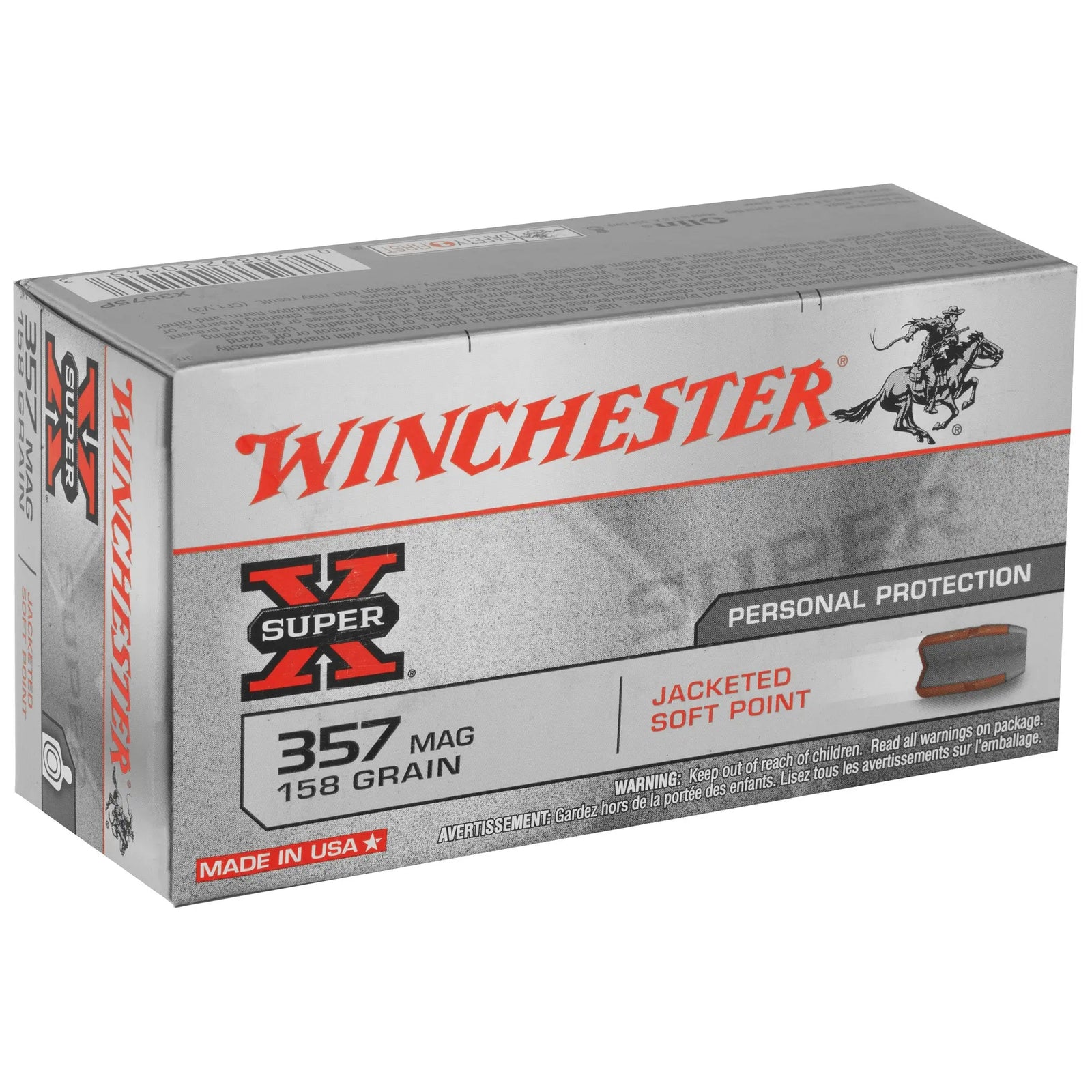 WIN SPRX 357MAG 158GR JSP 50/500 - American Ordnance
