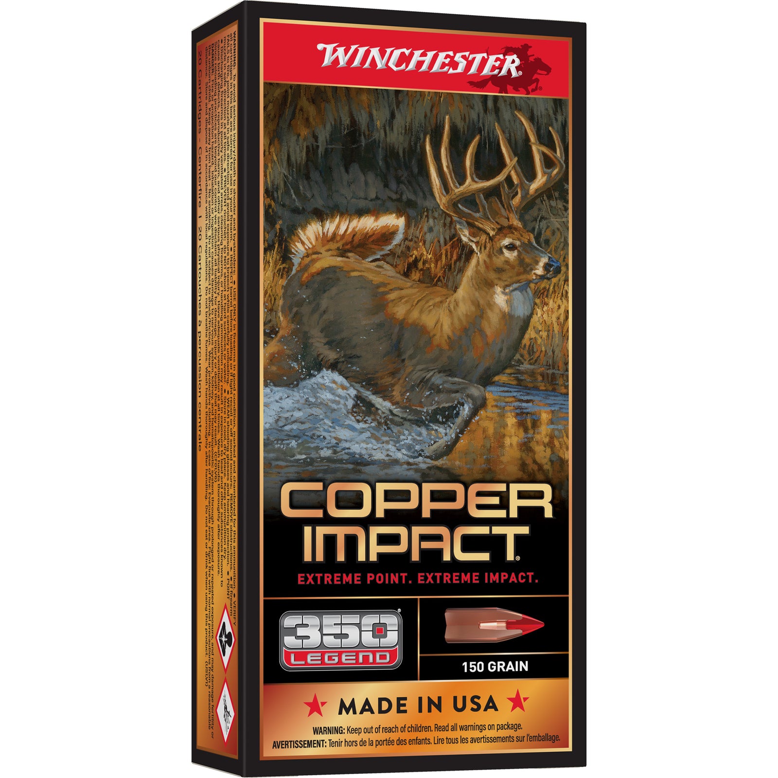WIN DEER XP COPPER 350LEG 150GR 20/2 - American Ordnance