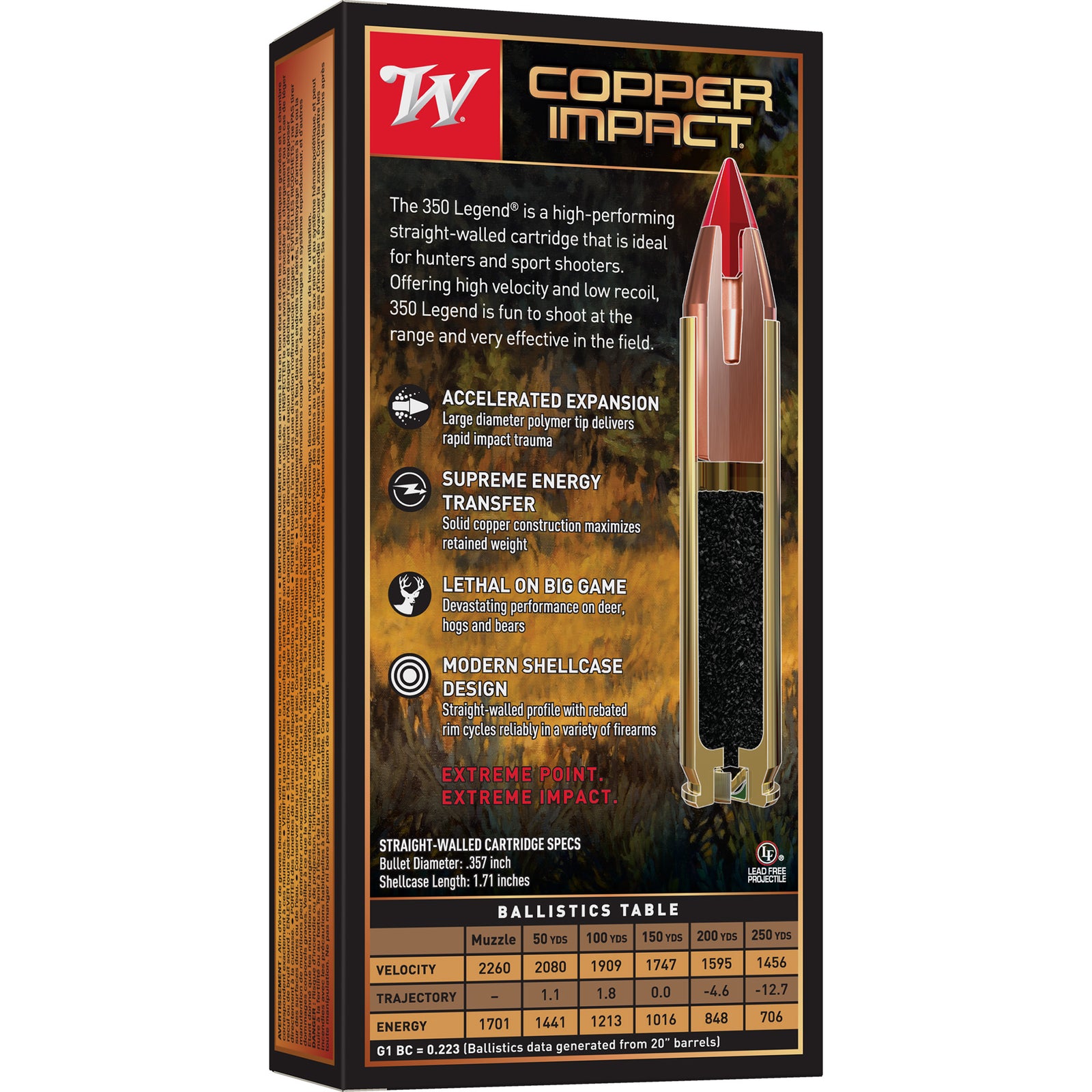 WIN DEER XP COPPER 350LEG 150GR 20/2 - American Ordnance