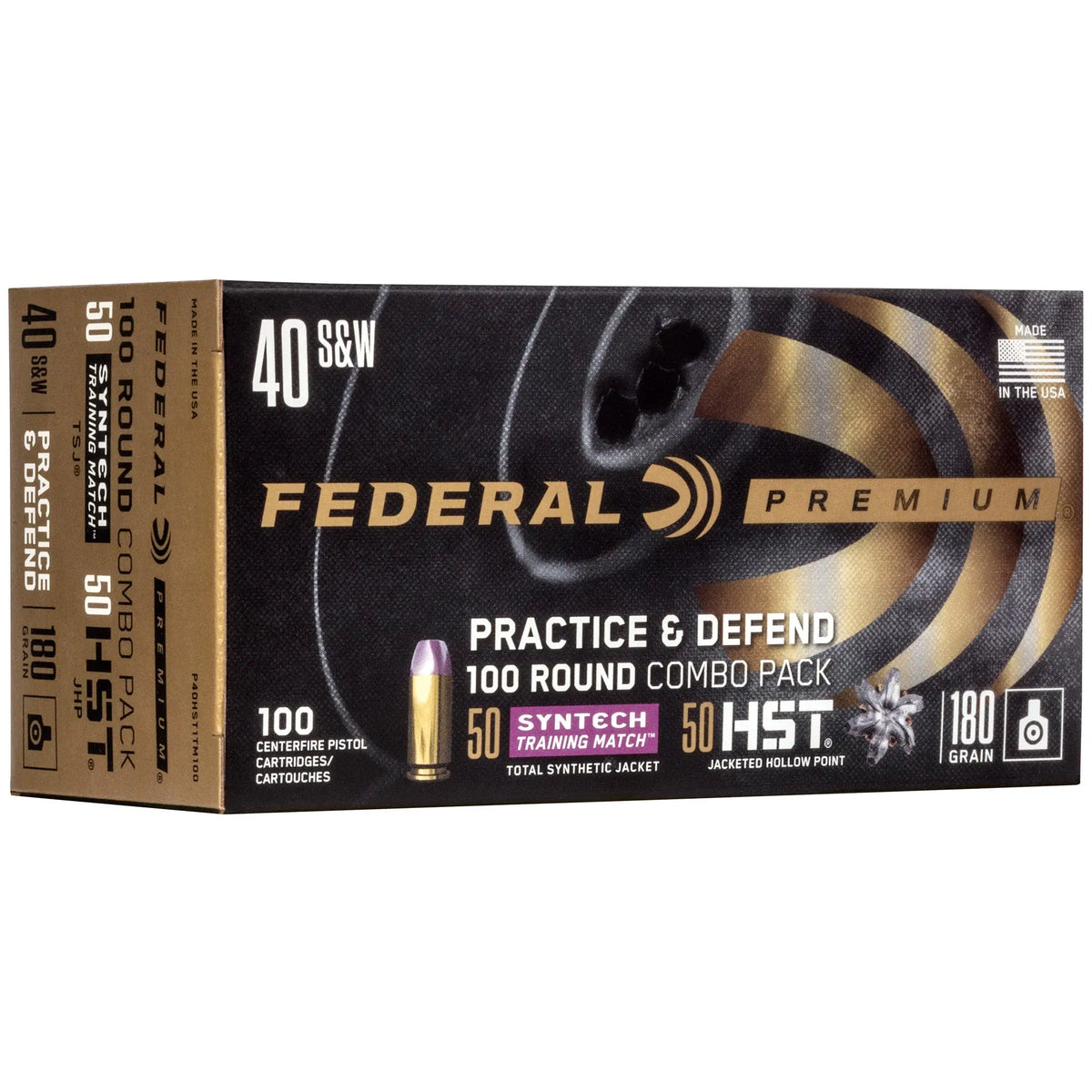 FED PRCTC &amp; DFND 40S&amp;W HST/SYN 180GR - American Ordnance