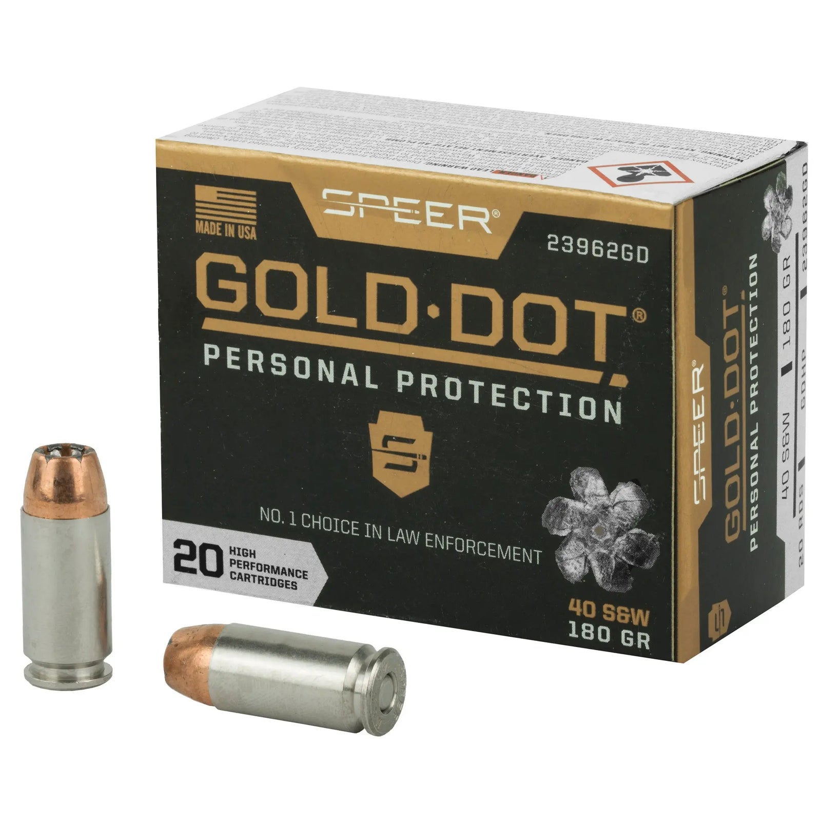 SPR GOLD DOT 40SW 180GR HP 20/200 - American Ordnance