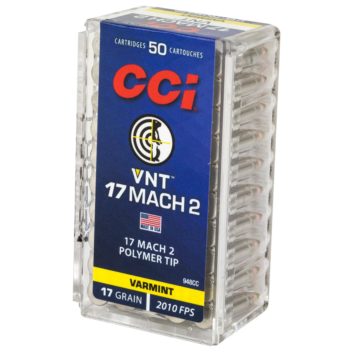 CCI 17 MACH 2 17GR VRMNT TIP 50/5000 - American Ordnance