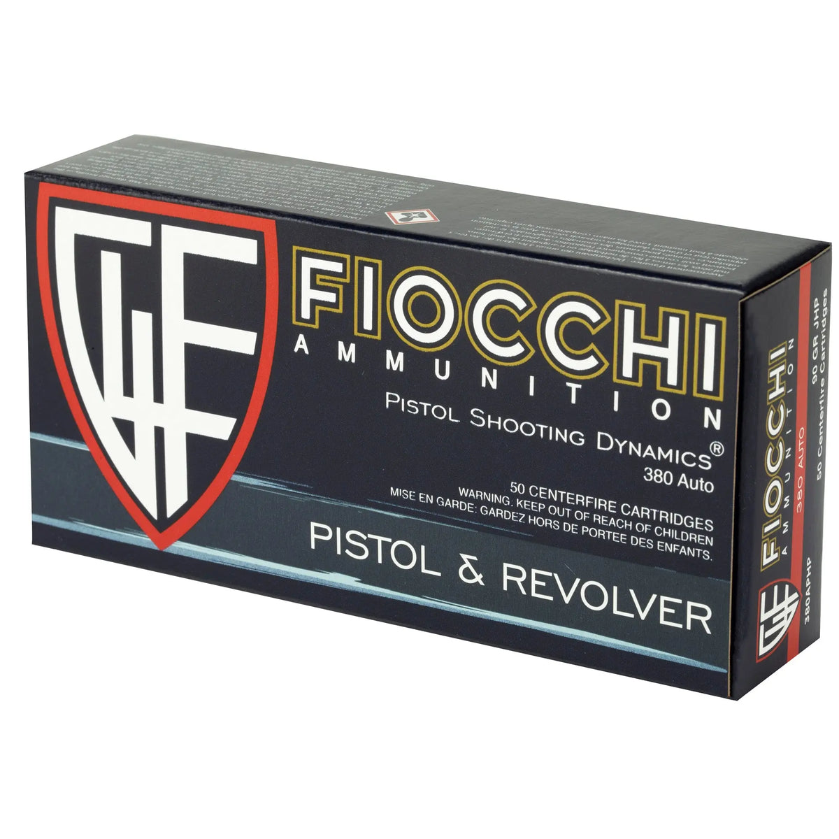 FIOCCHI 380ACP 90GR JHP 50/1000 - American Ordnance