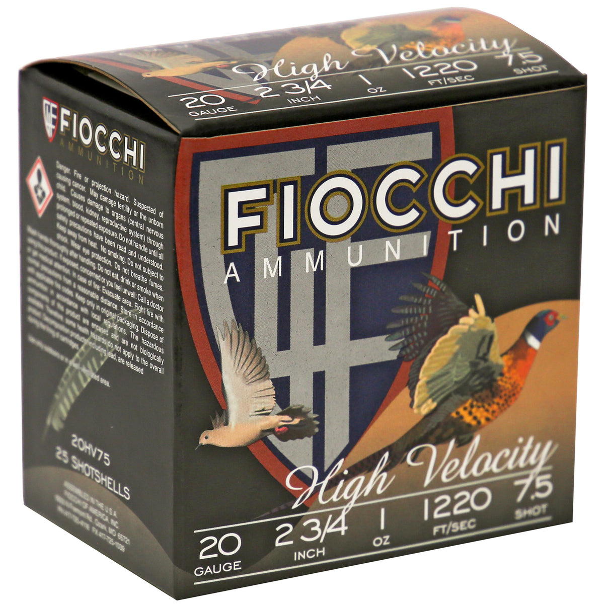 FIOCCHI 20GA #7.5 HV LD HUNT 25RD