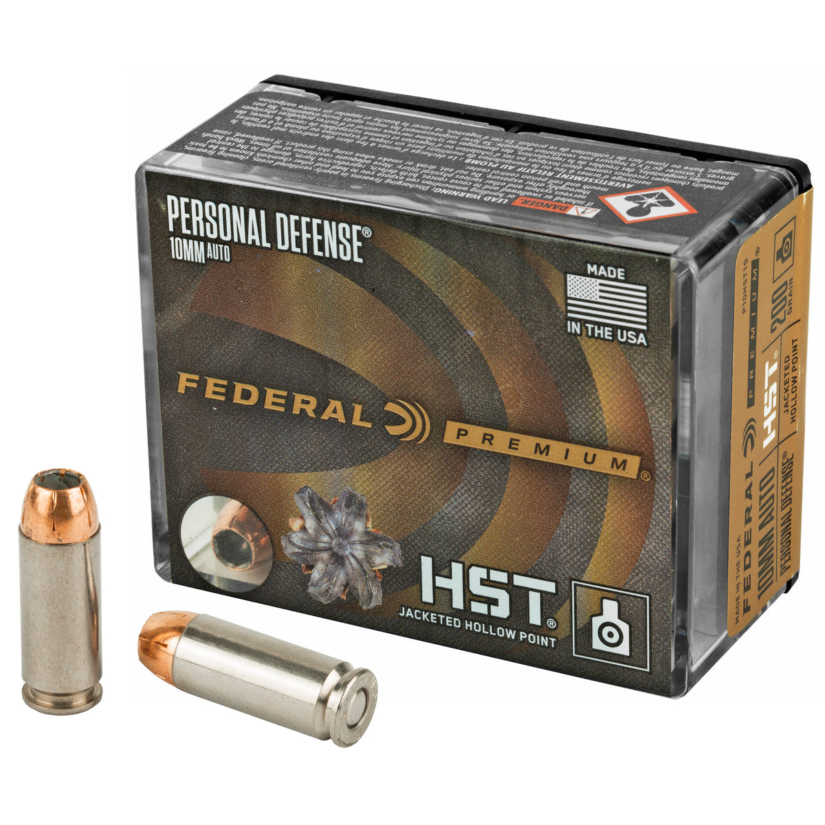 FEDERAL PD HST 10MM 200GR JHP 20RD