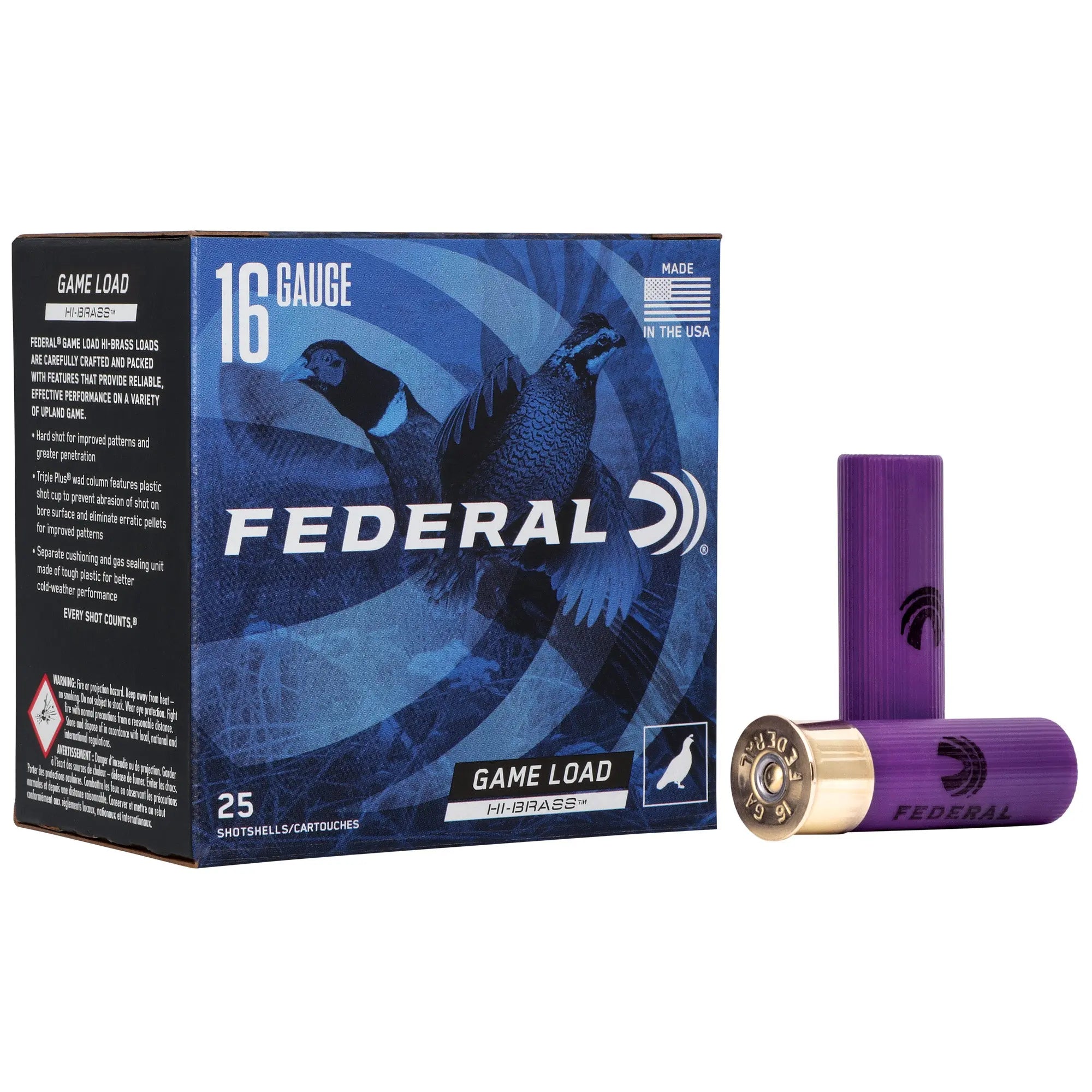 FED GAME LOAD 16GA 2.75" #7.5 25/250 - American Ordnance