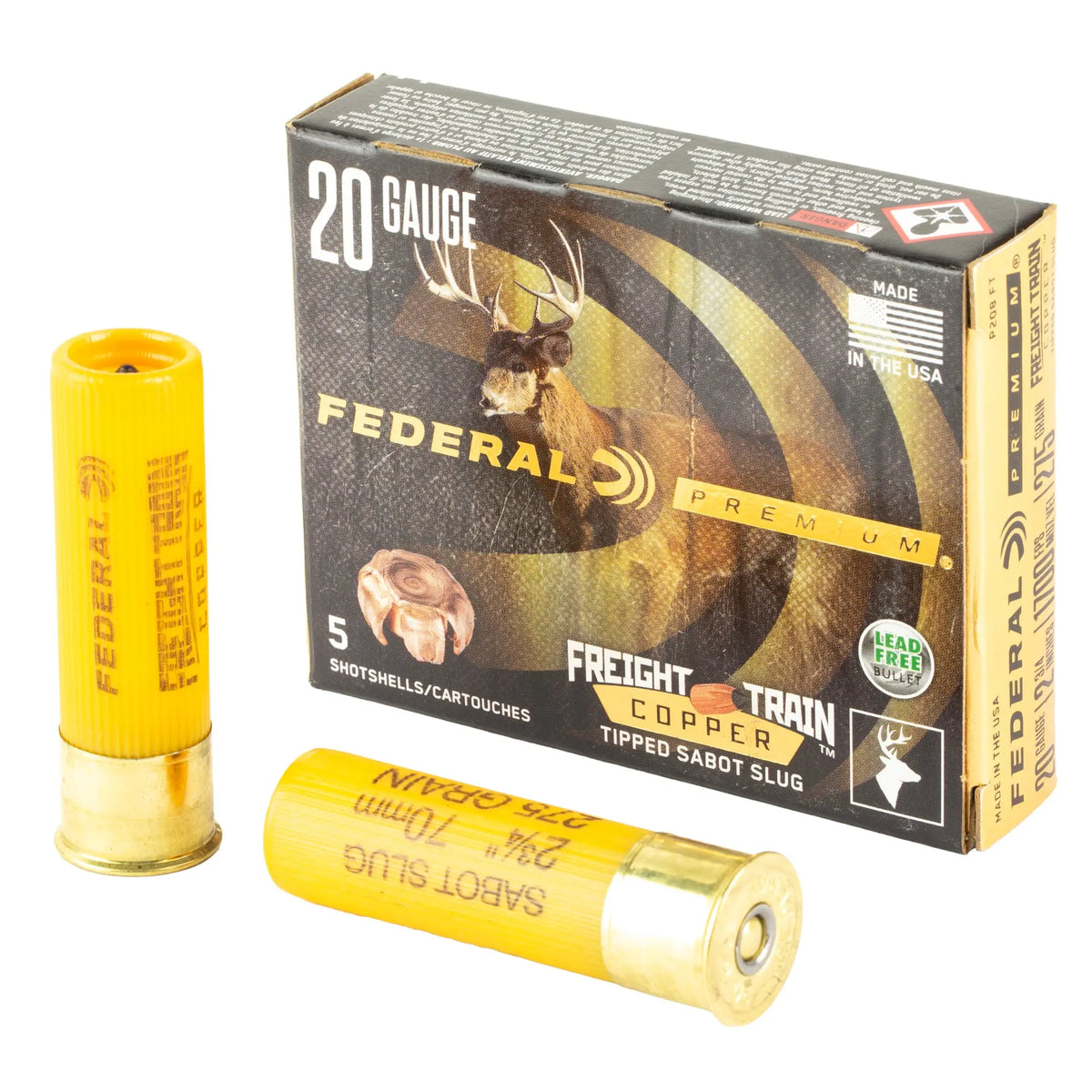 FED FRT TRN 20GA 2.75 275GR SLG 5/50 - American Ordnance