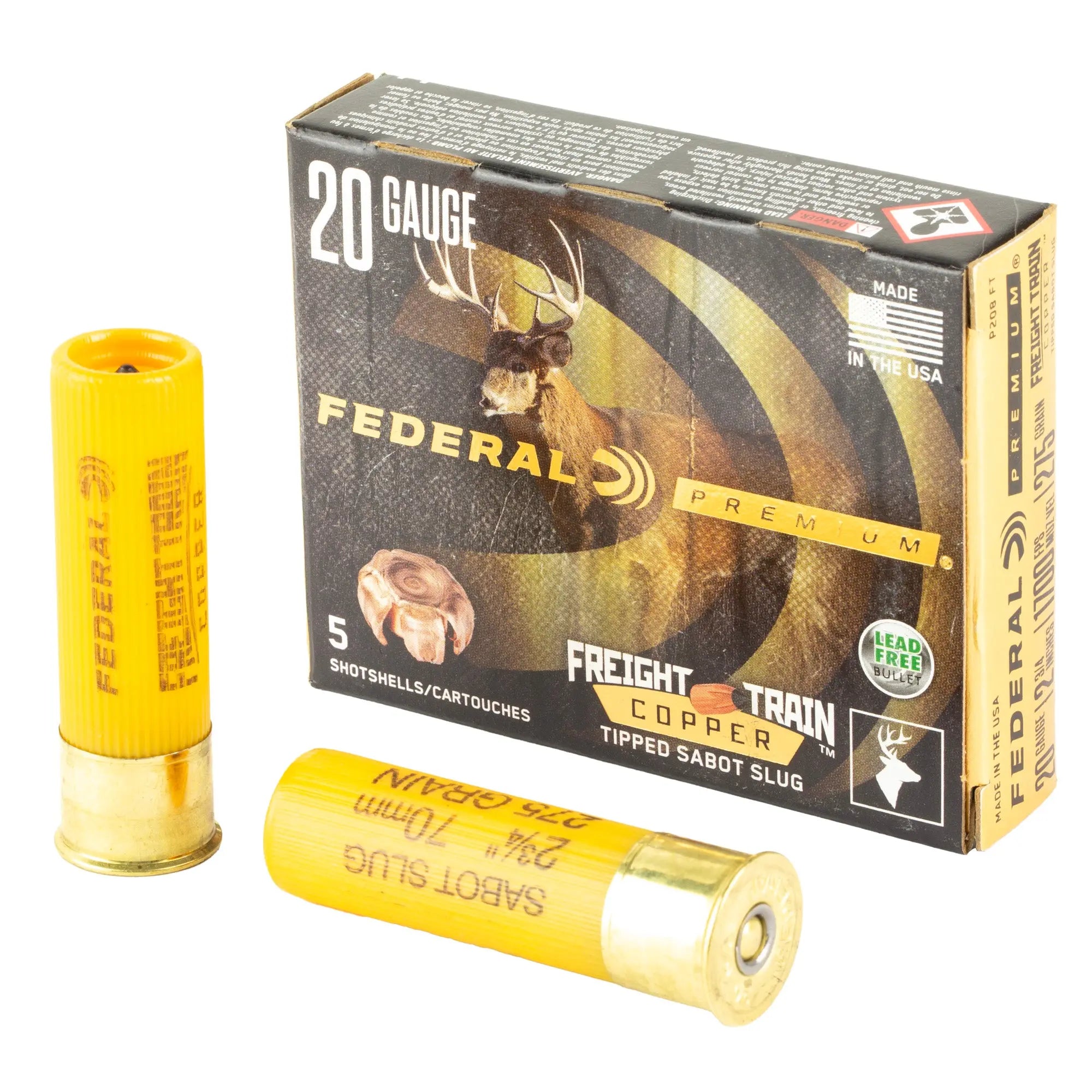 FED FRT TRN 20GA 2.75 275GR SLG 5/50 - American Ordnance