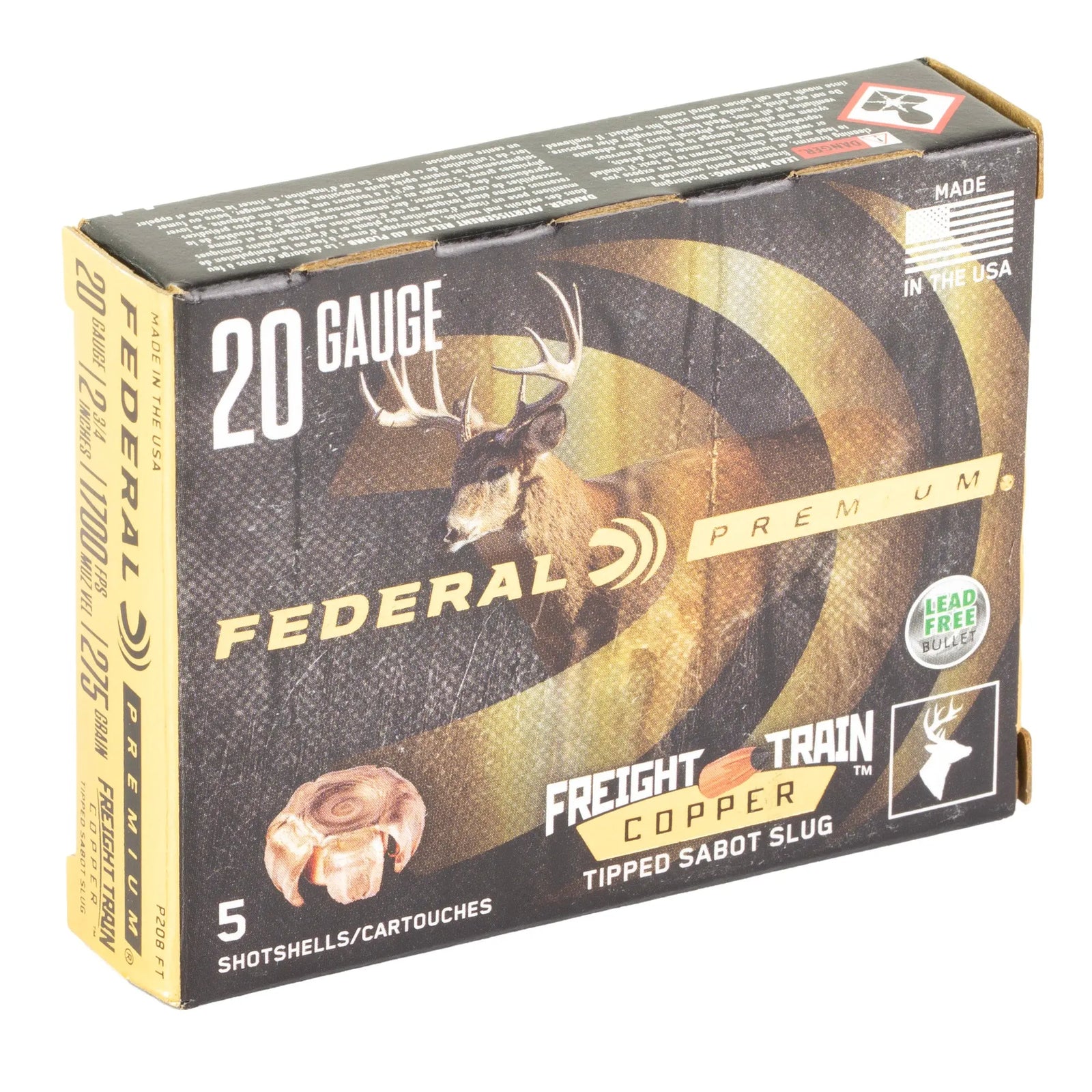 FED FRT TRN 20GA 2.75 275GR SLG 5/50 - American Ordnance