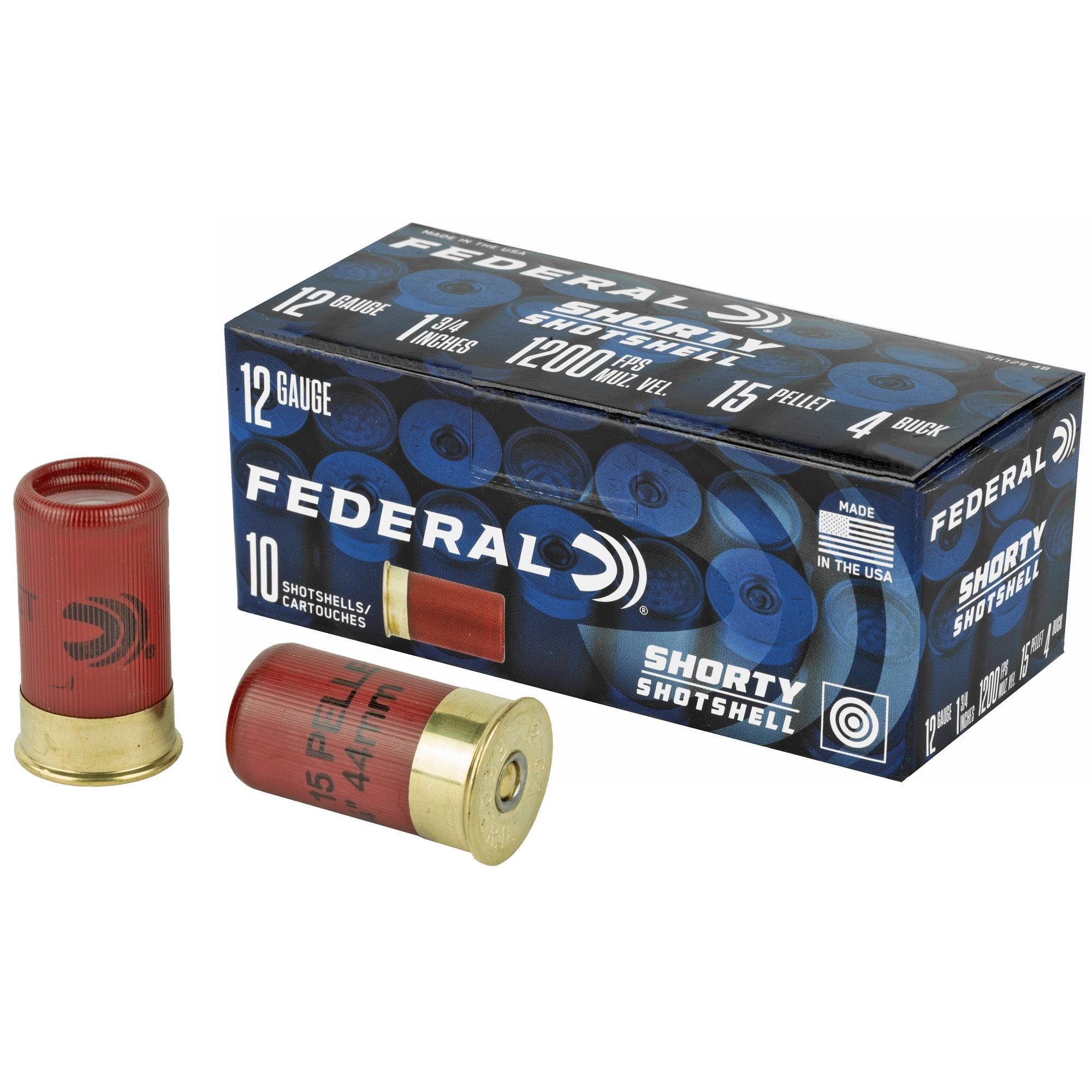 FED SHRTY SS 12GA 1.75" 4BCK 10/100 - American Ordnance