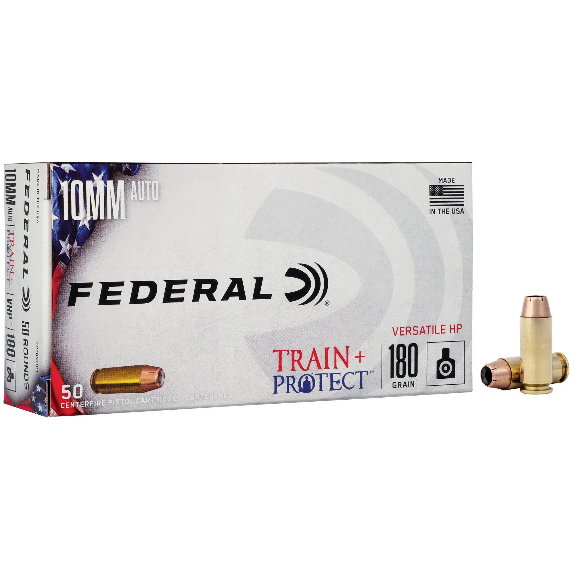 FED TRAIN/PROTCT 10MM 180GR VHP 50 - American Ordnance